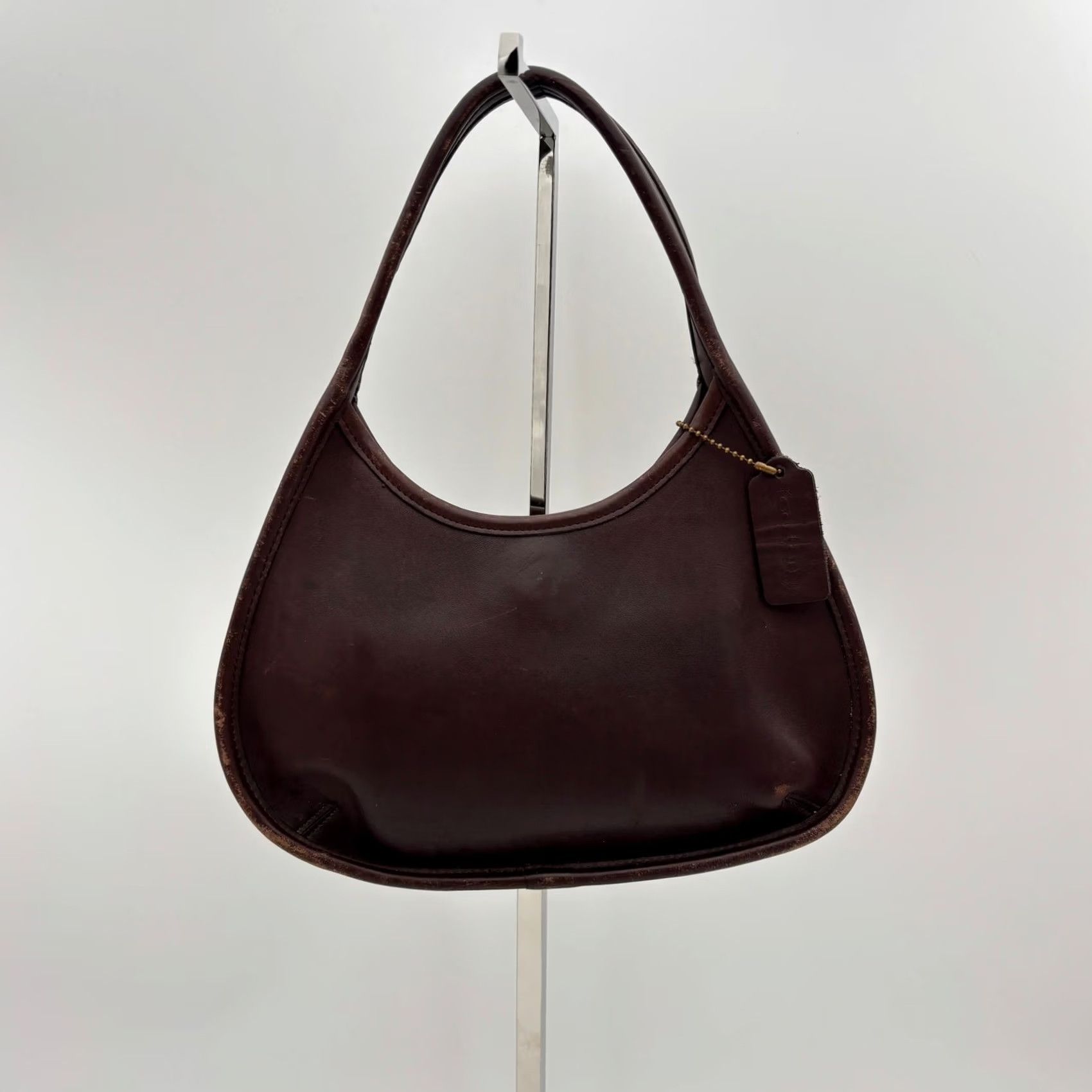 Coach VINTAGE Coach Mini Ergo Mahogany Handbag Satchel Leather Hobo 9027 Made in USA Women Brown USA Leather Hobo Bag Womens Coach Mini Ergo 9027 Size ONE SIZE - 5 Thumbnail