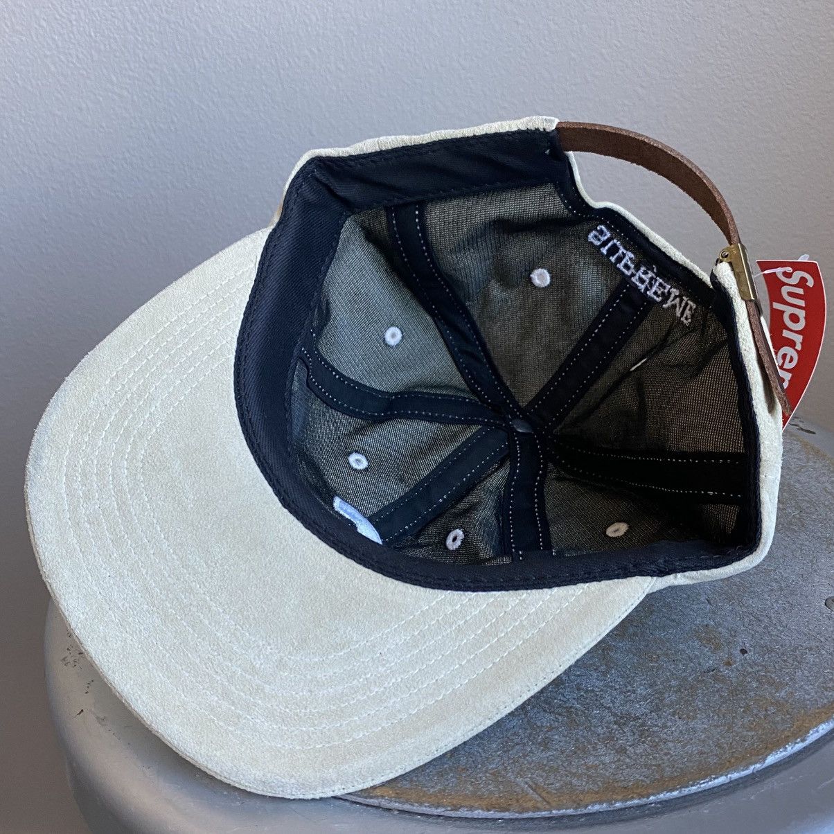Supreme Supreme Suede S Logo 6 Panel Hat (Tan) Size ONE SIZE - 7 Thumbnail
