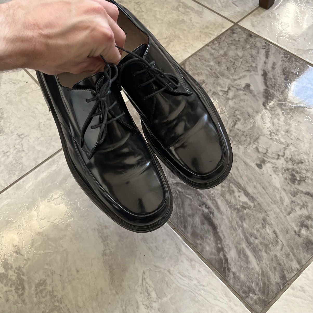 Hugo Boss Vintage Platform Leather Hugo Boss Boots Underground Look Size US 9 / EU 42 - 15 Thumbnail