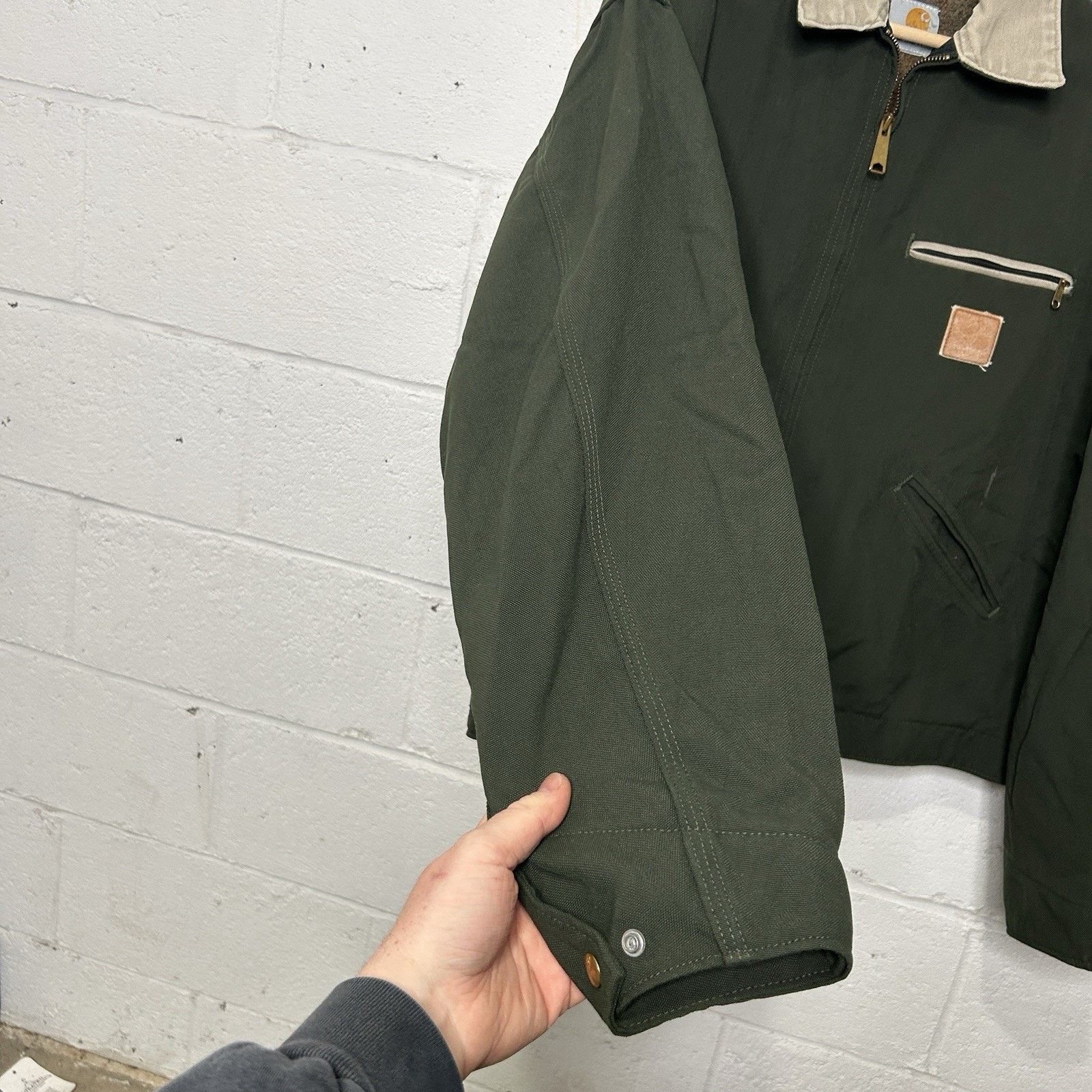 Carhartt Vintage Carhartt Blanket-Lined Detroit Jacket “Olive Green” Size US XL / EU 56 / 4 - 7 Thumbnail