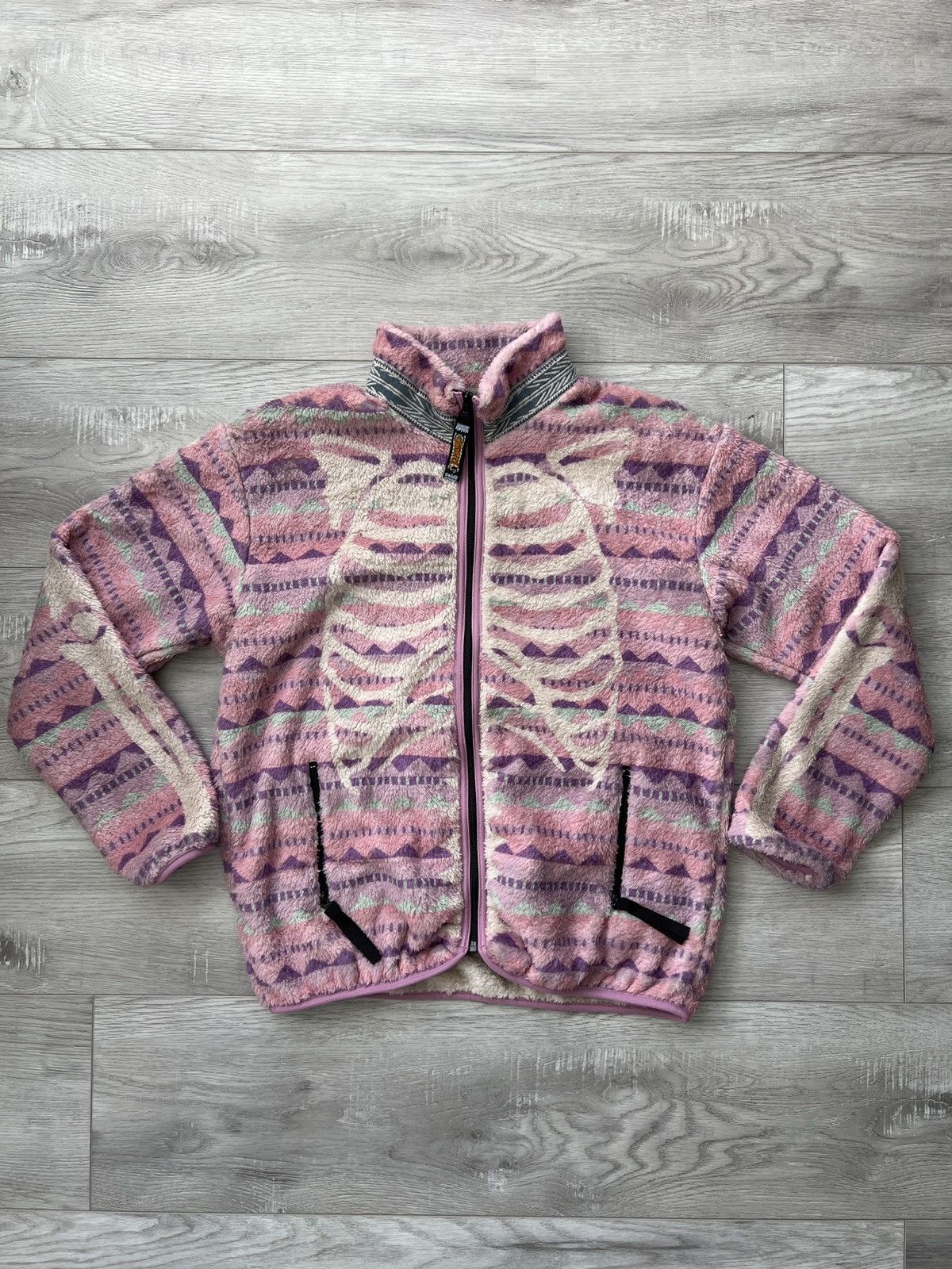 Kapital Kapital Ashland Stripe and Bone Fleece Jacket 3 Medium M Size US M / EU 48-50 / 2 - 1 Thumbnail
