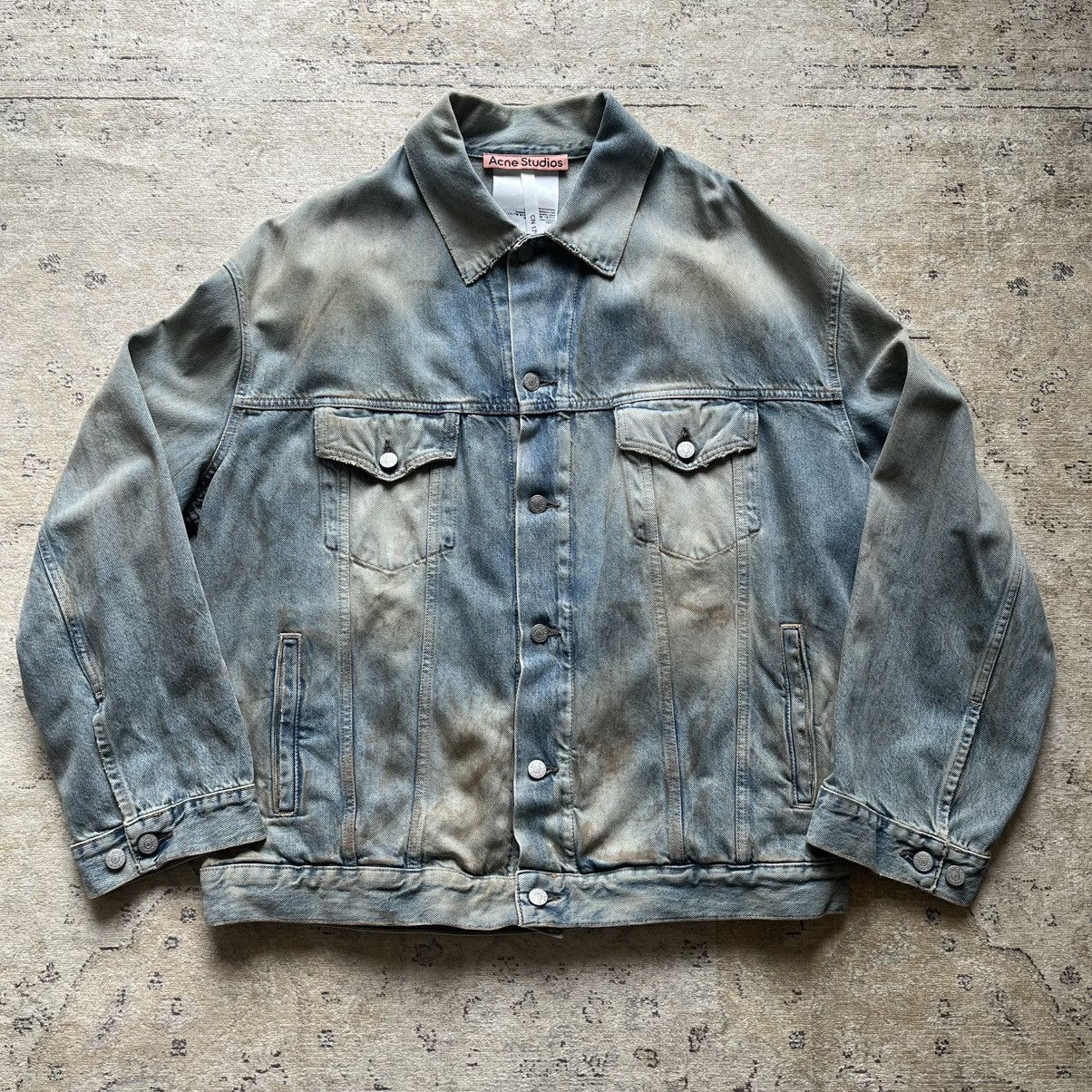 Acne Studios Acne Studios Dirty Wash Oversize Denim Jacket Size US M / EU 48-50 / 2 - 1 Thumbnail