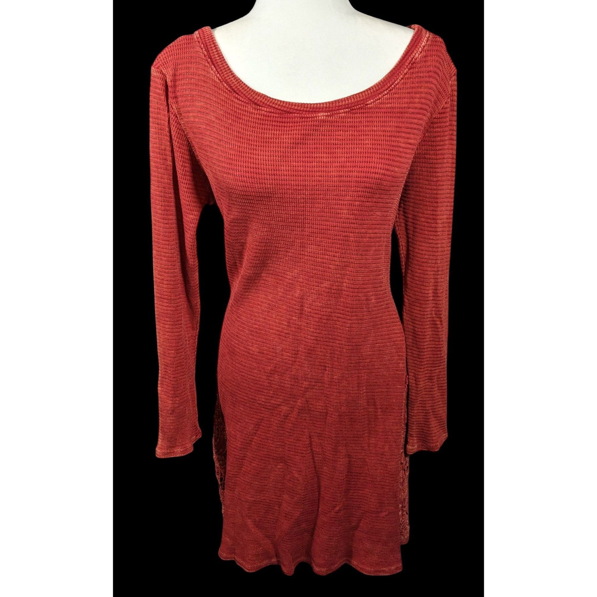ABLE Able Bohemian Textured Knit Thermal Dress With Embroidered F Size L / US 10 / IT 46 - 1 Thumbnail