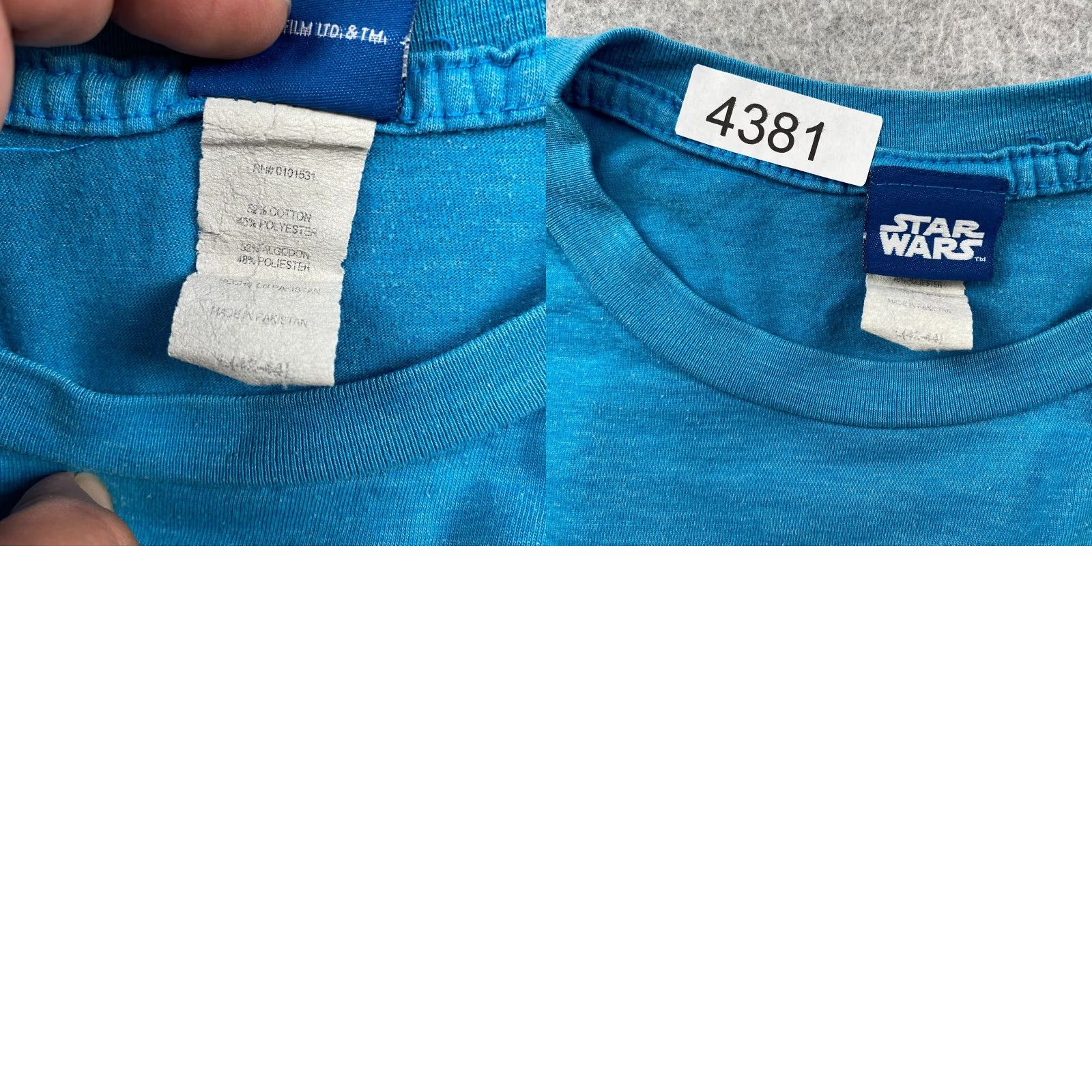 Star Wars VINTAGE Star Wars Shirt Mens L Blue Empire Strikes Back Graphic Print Logo 90s Theme Size US L / EU 52-54 / 3 - 9 Thumbnail