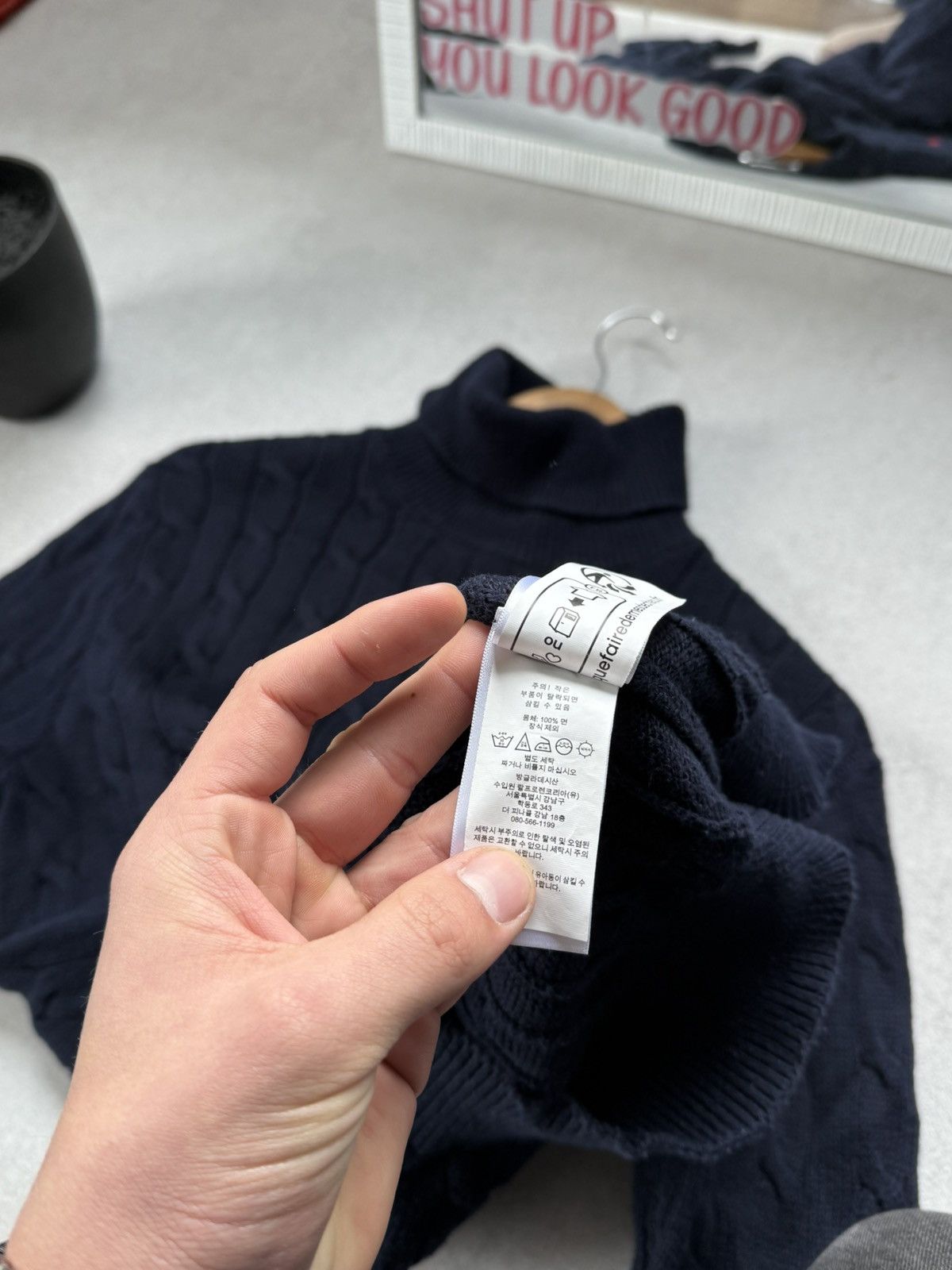 Polo Ralph Lauren Polo Ralph Lauren Sweater Turtleneck Blue Pullover Knitted Size US S / EU 44-46 / 1 - 7 Thumbnail