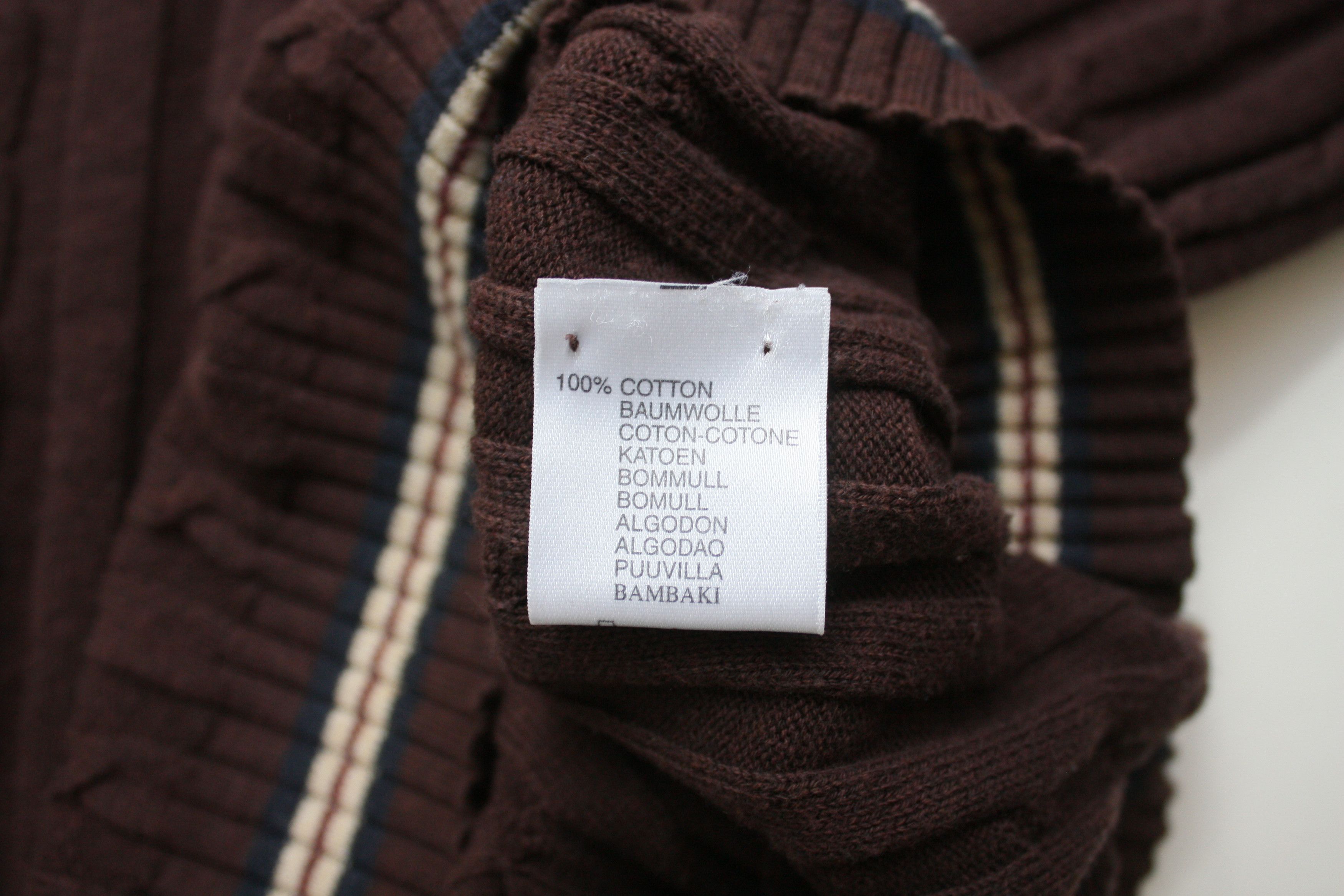 Burberry Burberry Brown Knitted V-Neck Sweater Men's Large Size US L / EU 52-54 / 3 - 6 Thumbnail