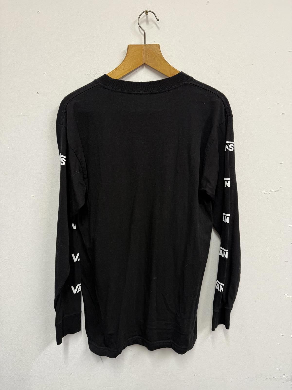 Vans Vans Black Long Sleeve Logo T-Shirt Size US M / EU 48-50 / 2 - 2 Thumbnail