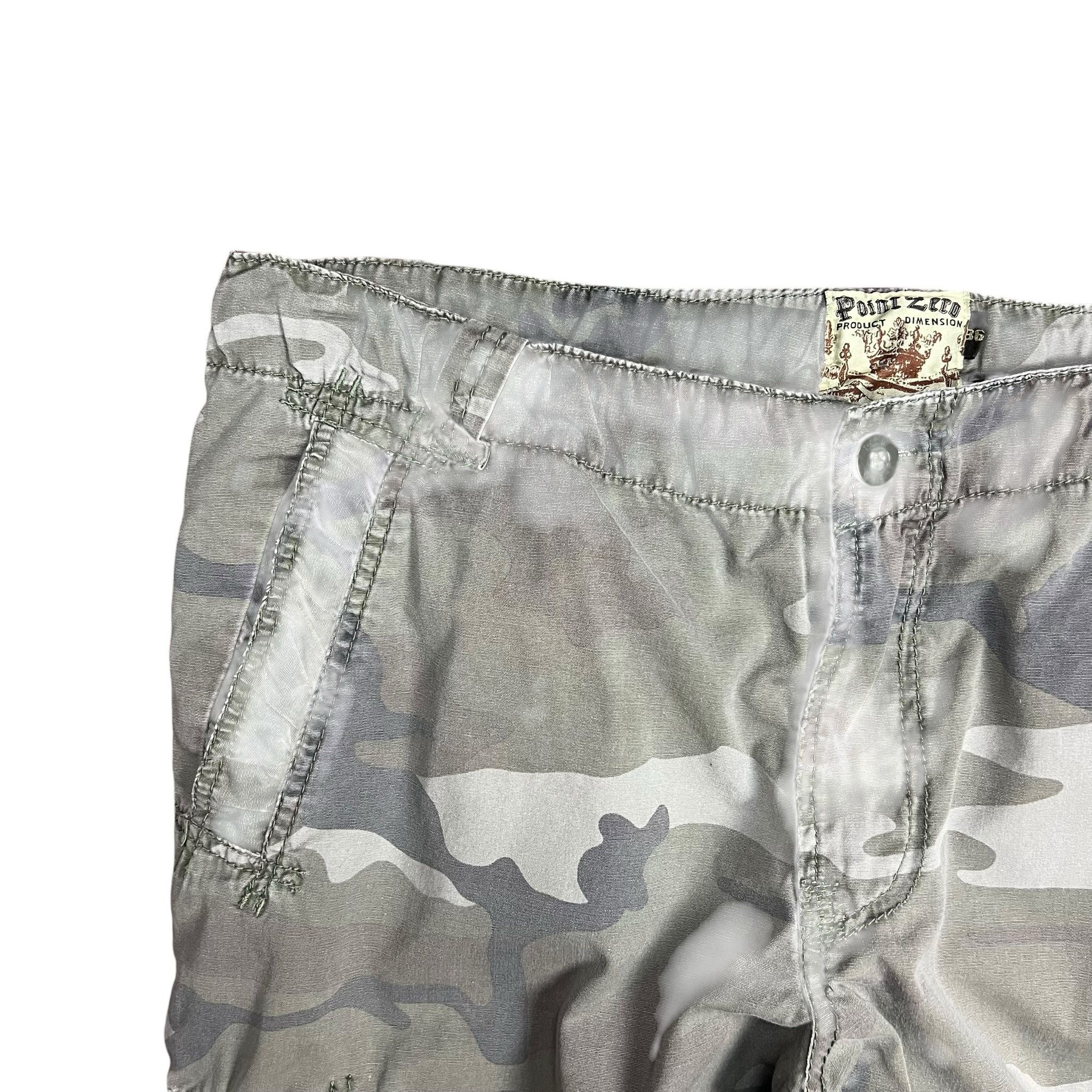 Point Zero Vintage Y2K Point Zero Faded Camo Cargo Capris - 38” Size US 38 / EU 54 - 4 Thumbnail