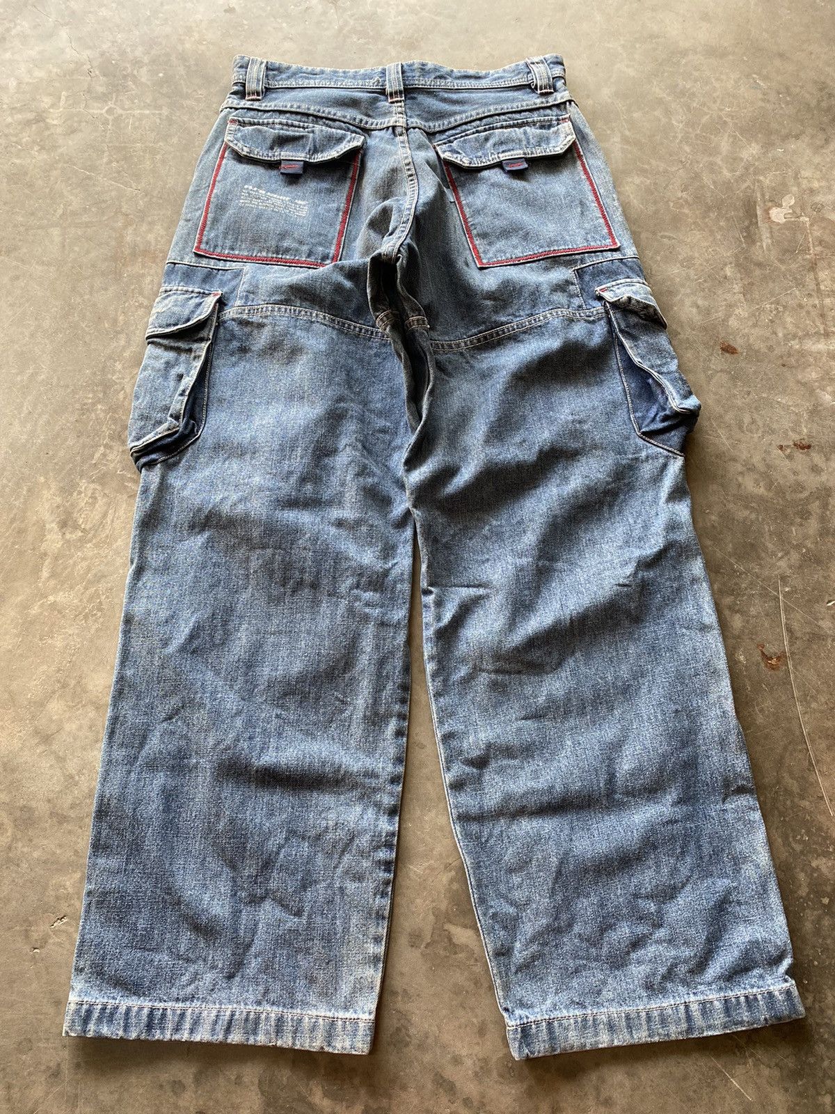 JNCO × Jean × Vintage Vintage Paul Jr Lajolla Surf California Cargo Denim Size US 32 / EU 48 - 10 Thumbnail