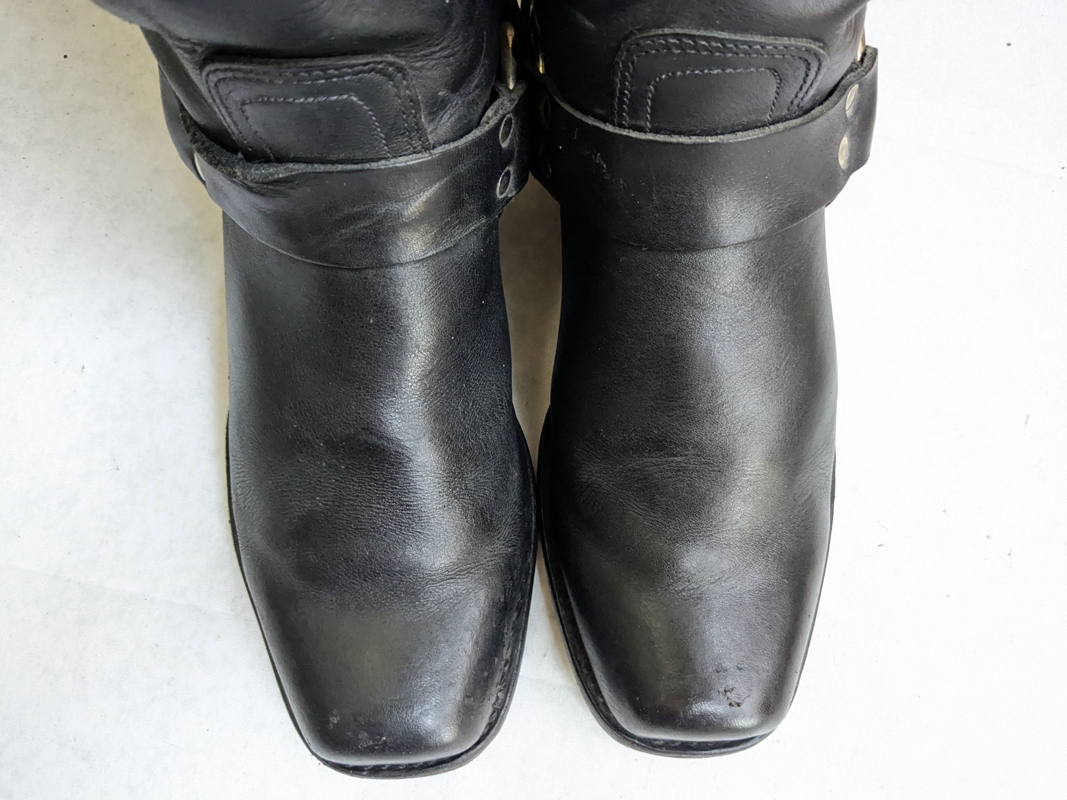 Frye Frye Harness Boots Black Leather 10.5 M Leather Buckle Size US 10.5 / EU 43-44 - 2 Thumbnail