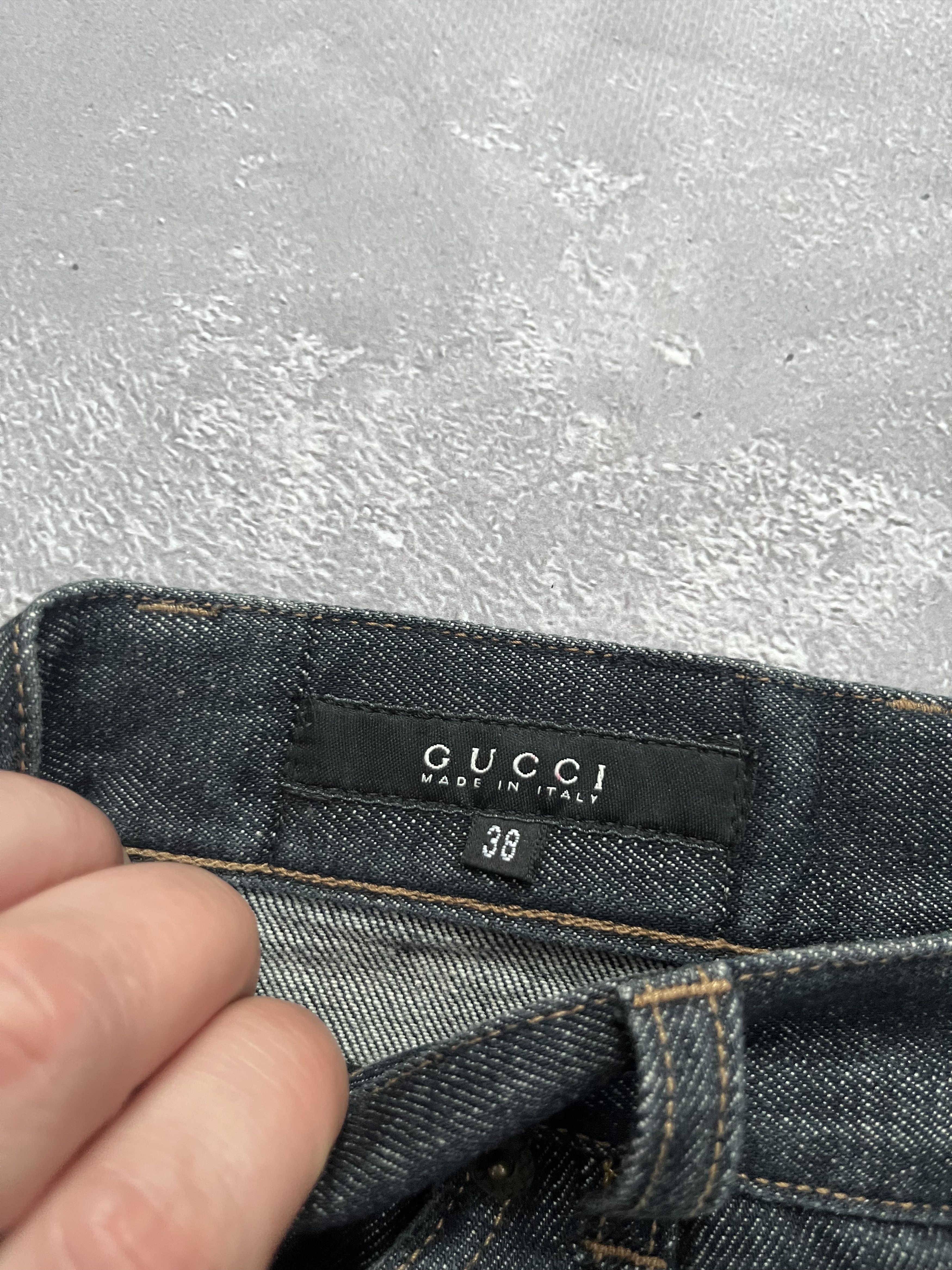 Gucci GUCCI Denim Skirt Gray Women's Size 38 Heart Logo Jeans Size 26" / US 2 / IT 38 - 6 Thumbnail