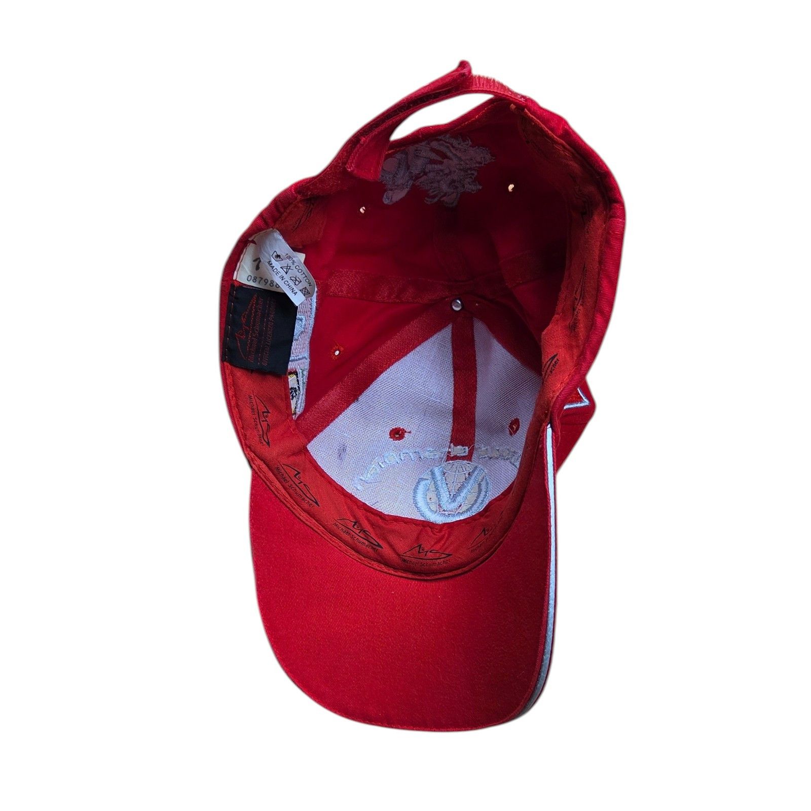 Ferrari Ferrari Michael Schumacher F1 World Champion Vintage Cap Size ONE SIZE - 4 Thumbnail
