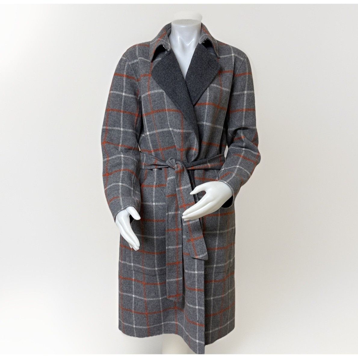 Rag & Bone Rach Reversible Coat Womens S Belted Wool Blend G