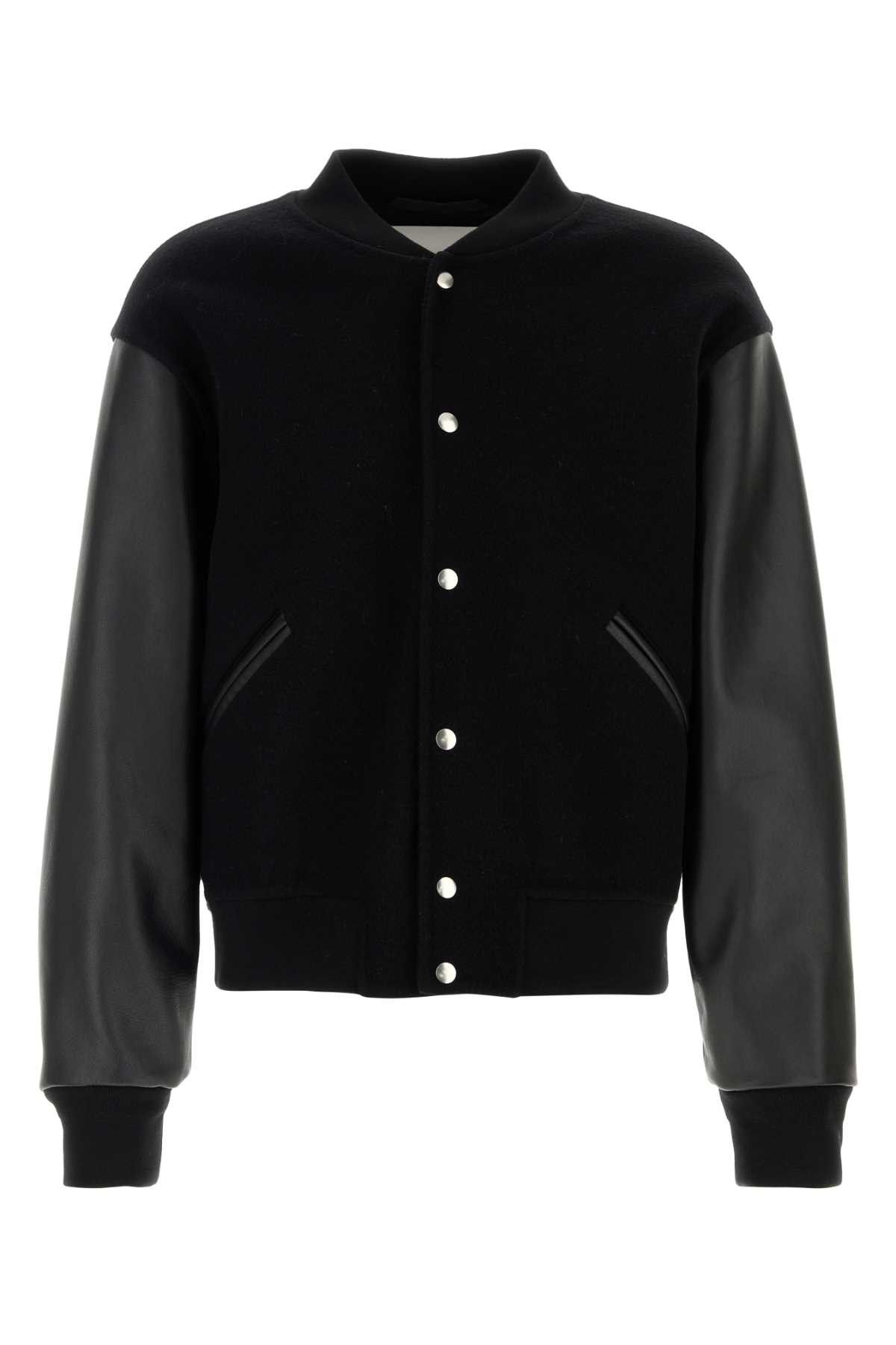 Jil Sander Black Wool Bomber Jacket Size US XL / EU 56 / 4 - 1 Thumbnail