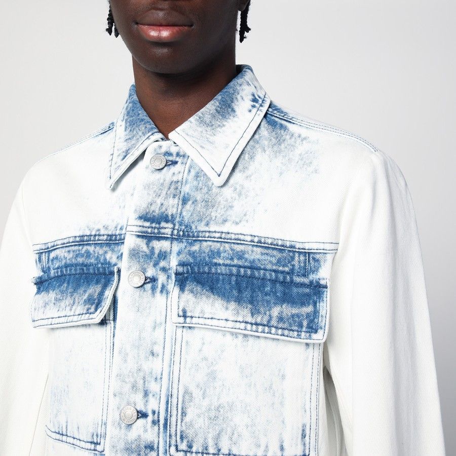 Dries Van Noten o1d2blof0226 Denim Shirt in Light Blue Size US S / EU 44-46 / 1 - 4 Thumbnail