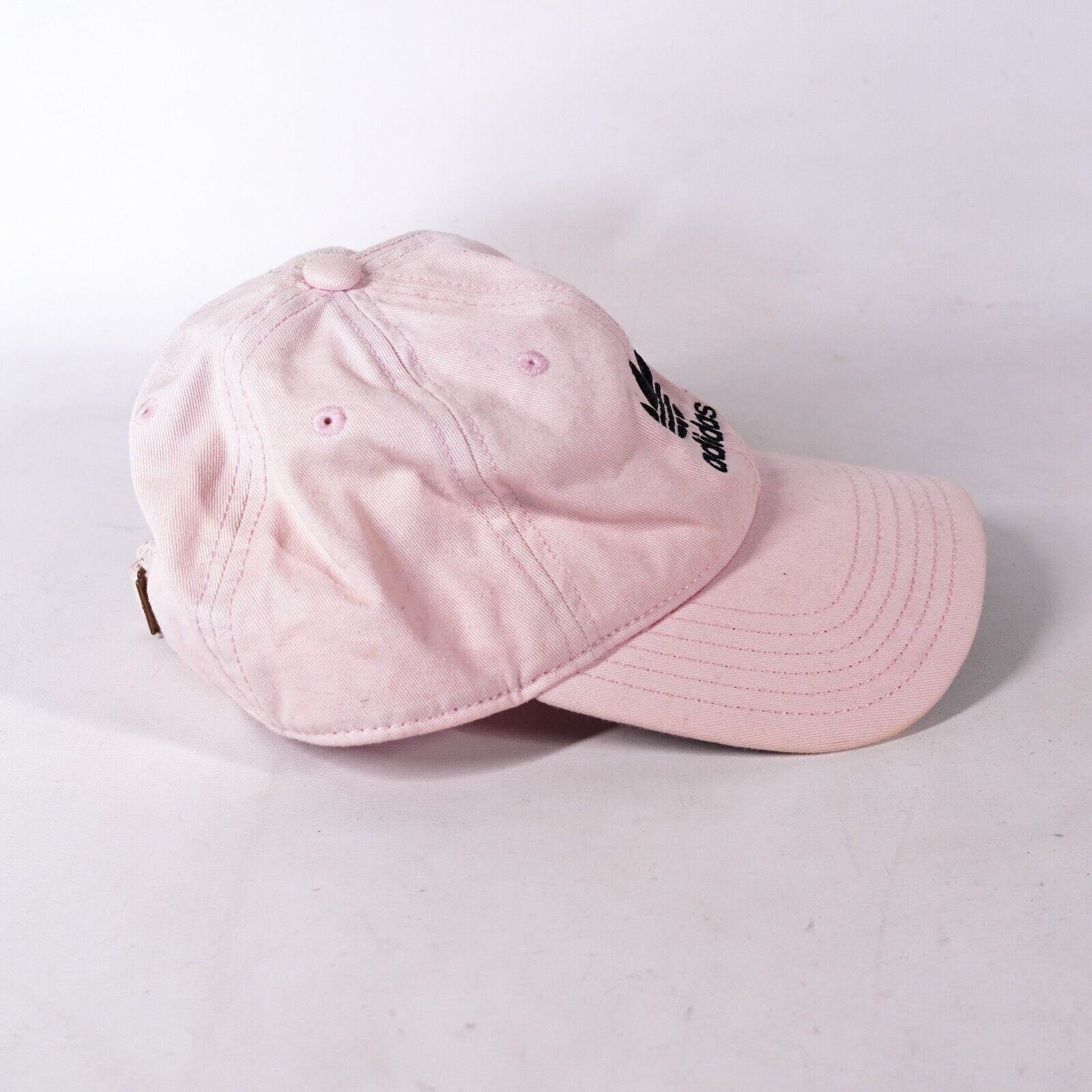 Adidas Adidas Logo Baseball Hat Adjustable Buckle Strap Cap Pink Size ONE SIZE - 2 Thumbnail