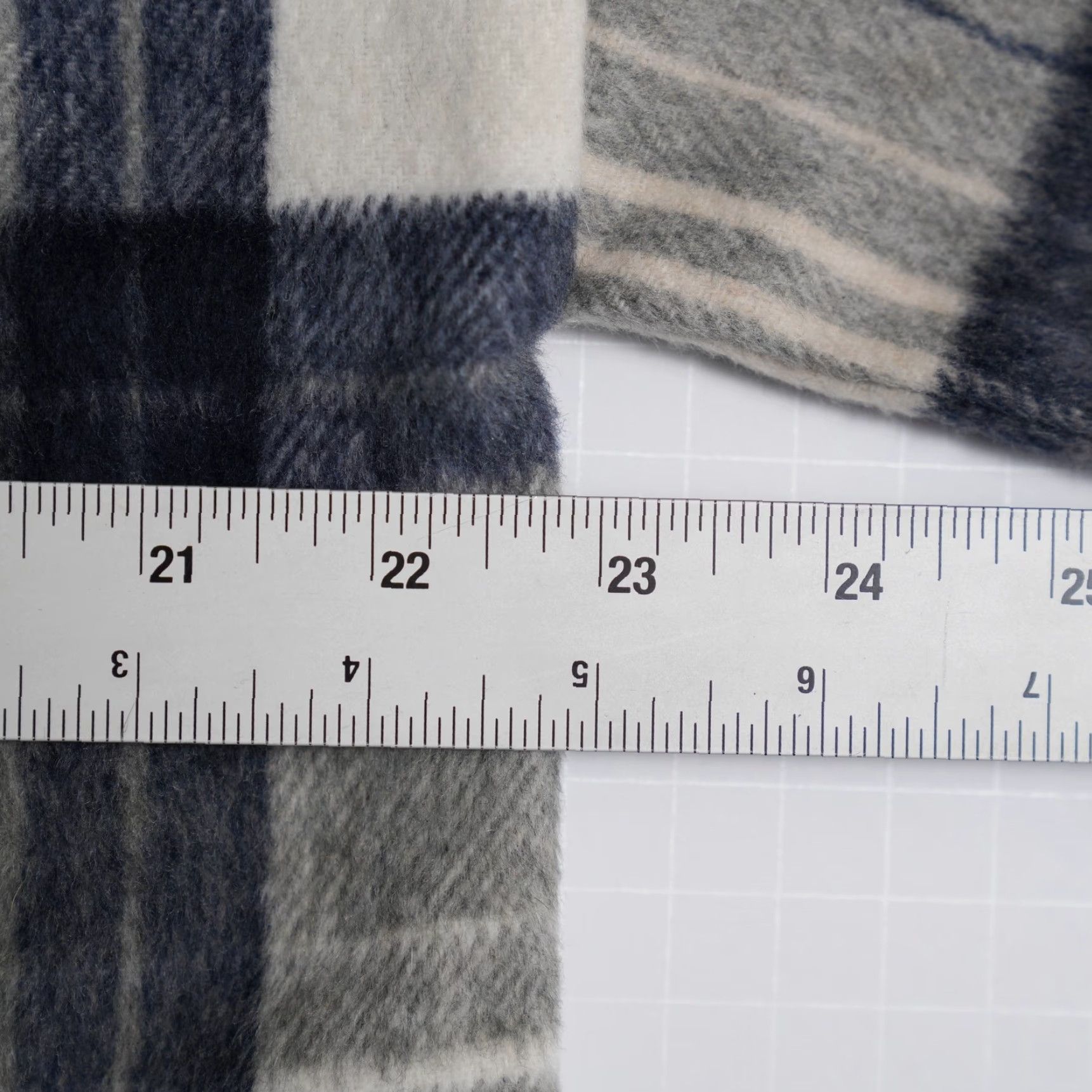 Coach ACOA Oversized Plaid Flannel Shirt Women S Blue NWT Wool Blend Button-Up Casual Long Sleeve Button-Through Shirt Size S / US 4 / IT 40 - 7 Thumbnail