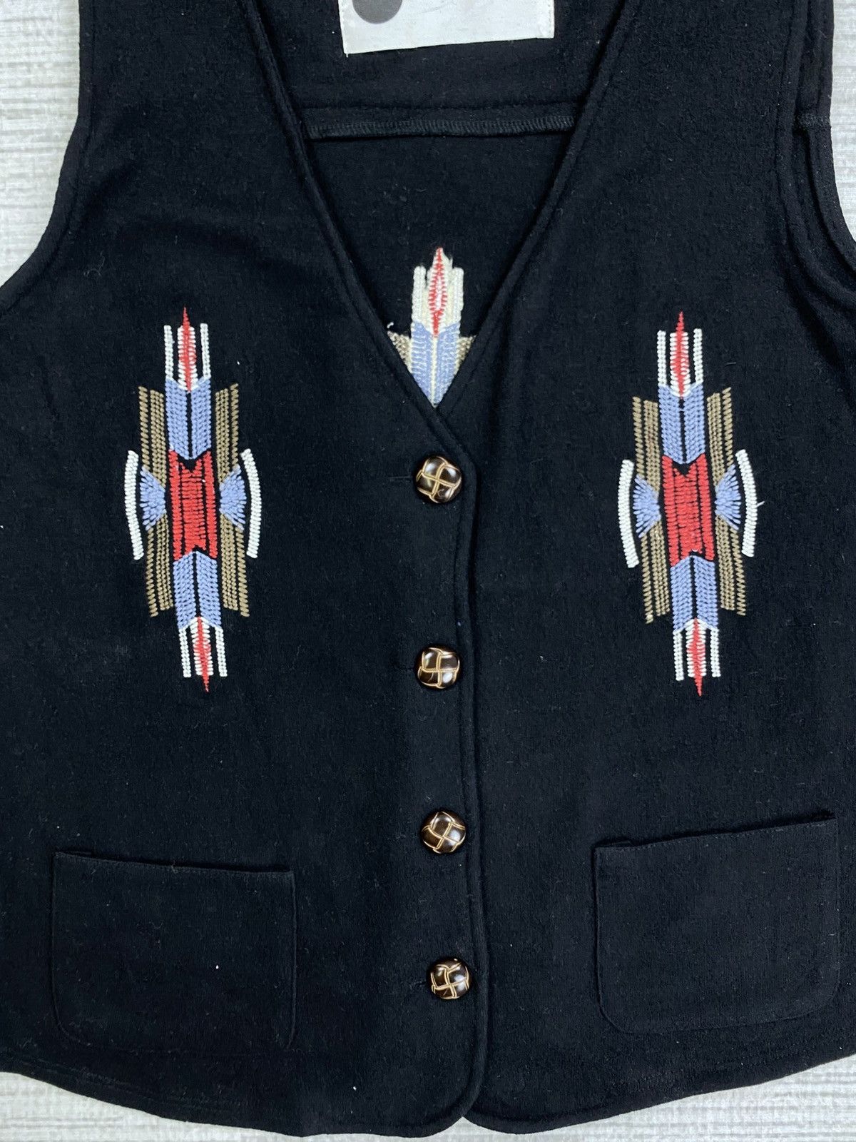 Japanese Brand × Vintage Vintage S.E.I Native Navajo Style Vest Jacket Size US S / EU 44-46 / 1 - 6 Thumbnail