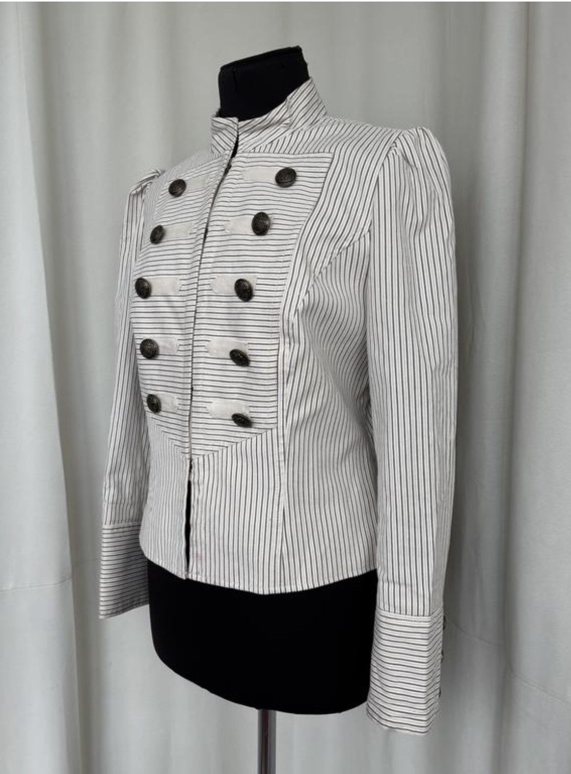 Hedi Slimane Vintage Napoleon Button Hussar Military Blazer Jacket Size M / US 6-8 / IT 42-44 - 1 Thumbnail