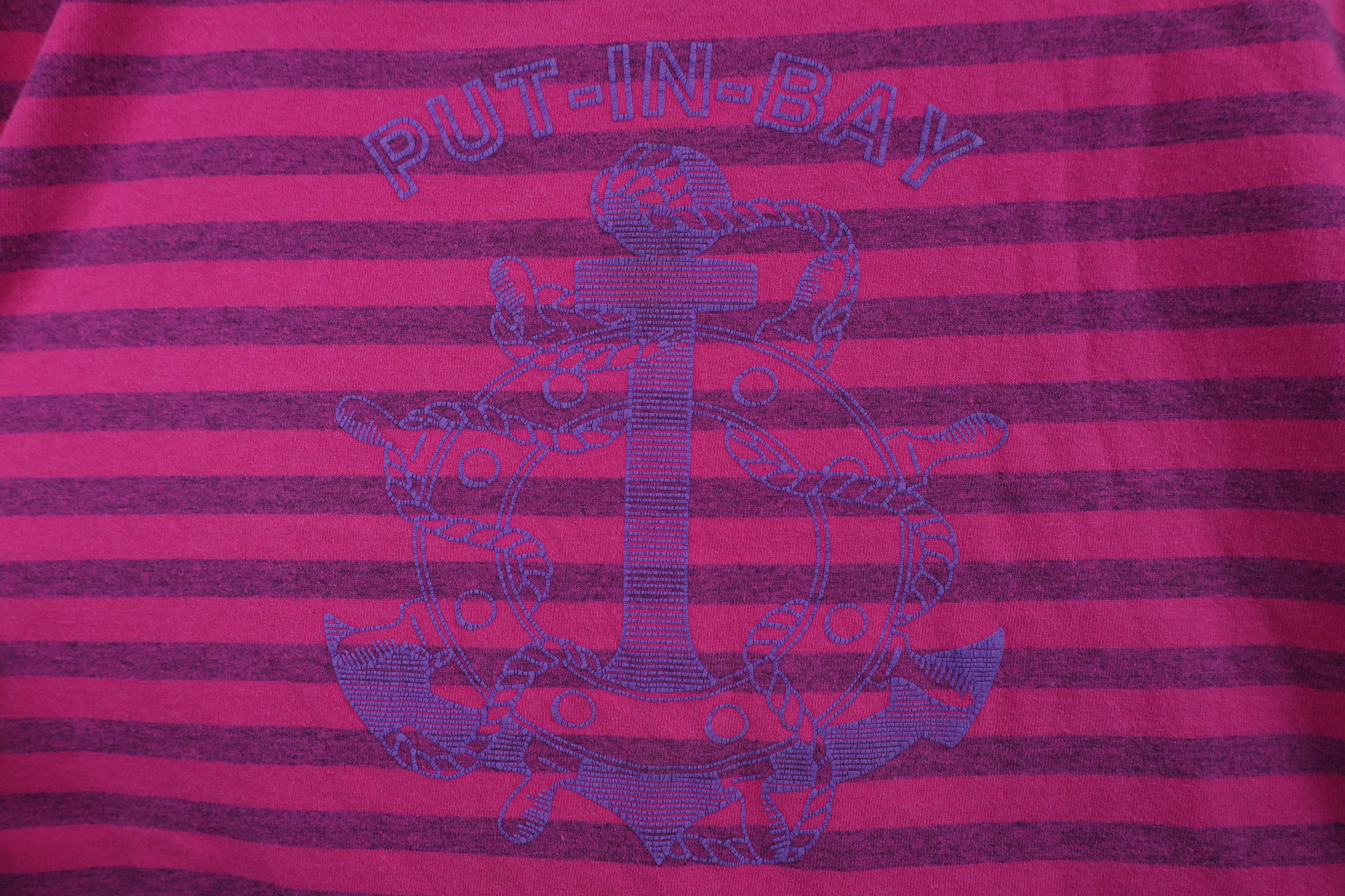 Vintage Vintage 90s Streetwear Put In Bay Boat Anchor T-Shirt USA Size XL / US 12-14 / IT 48-50 - 4 Thumbnail