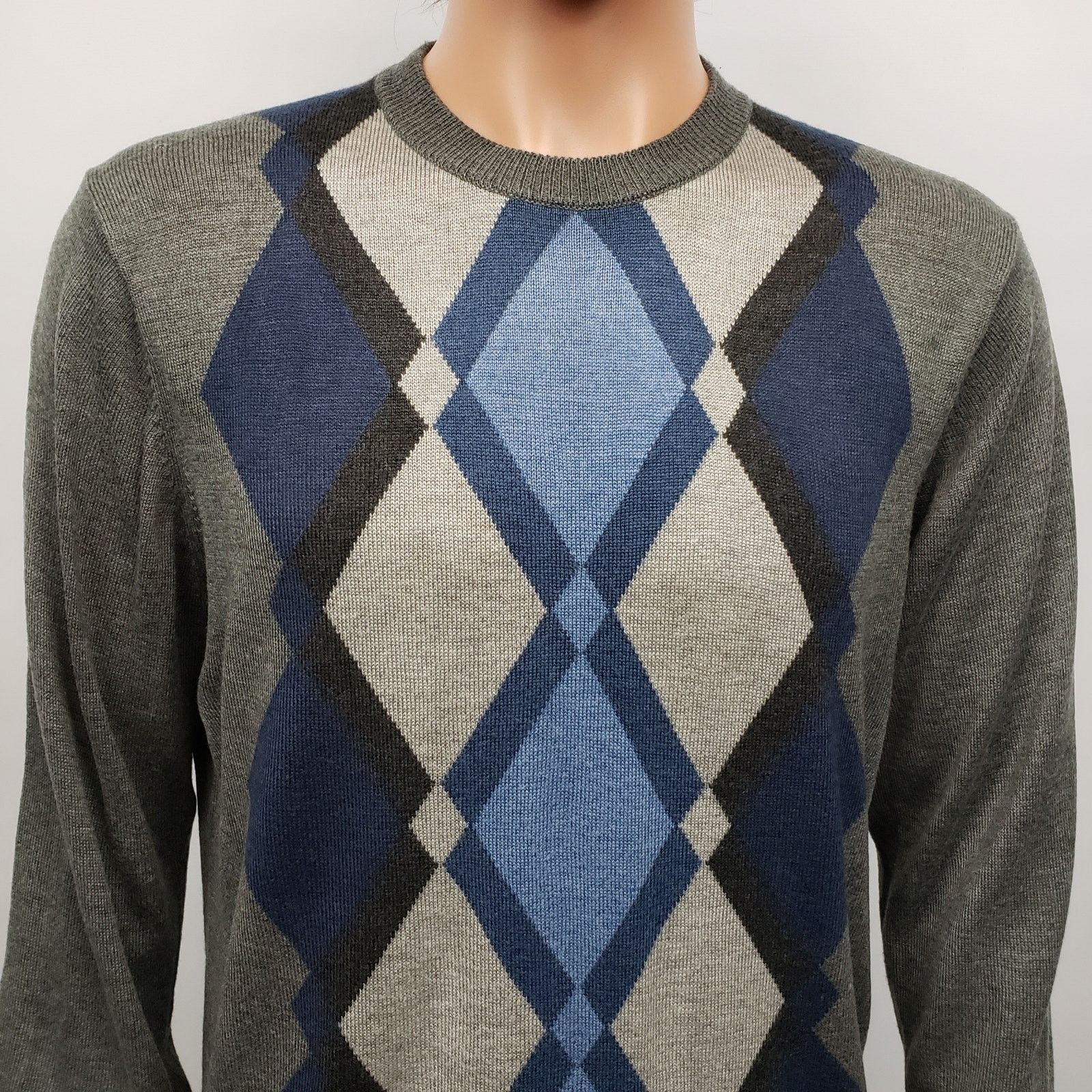 Tricots St. Raphael × Vintage TRICOTS ST RAPHAEL Argyle Diamond Sweater M Lightweight Knit Size US M / EU 48-50 / 2 - 4 Thumbnail