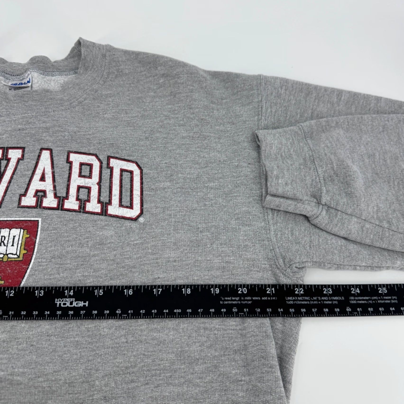 Gildan VTG Gildan Harvard University Sweatshirt Crewneck Grey Medium Unisex Adults Graphic Print Heavyweight Preshrunk Sweatshirt Crew Neck Casual Size US M / EU 48-50 / 2 - 5 Thumbnail