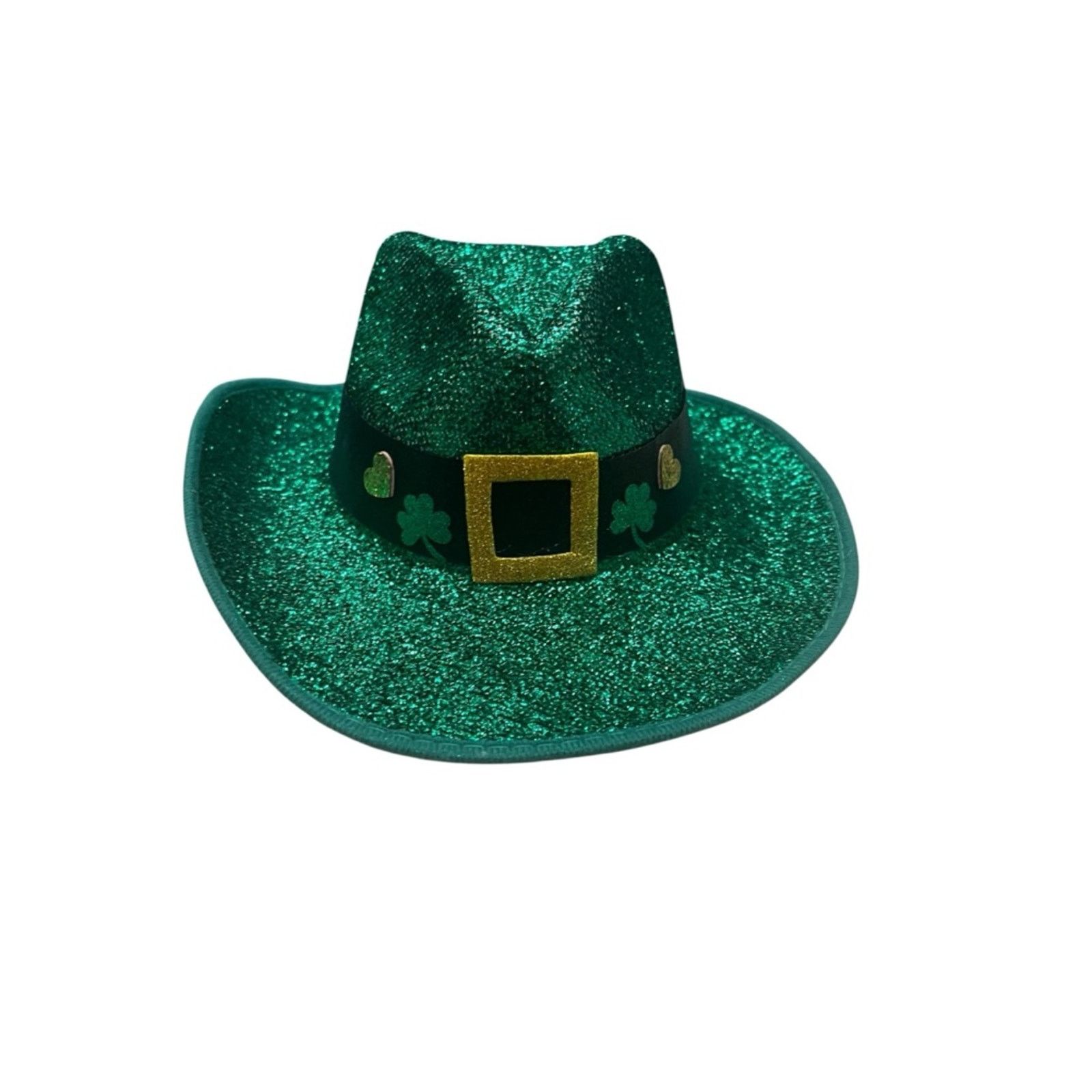 & Other Stories 🍀 St. Patrick’s Day Green Glitter Cowboy Hat 🍀 Size ONE SIZE - 1 Thumbnail