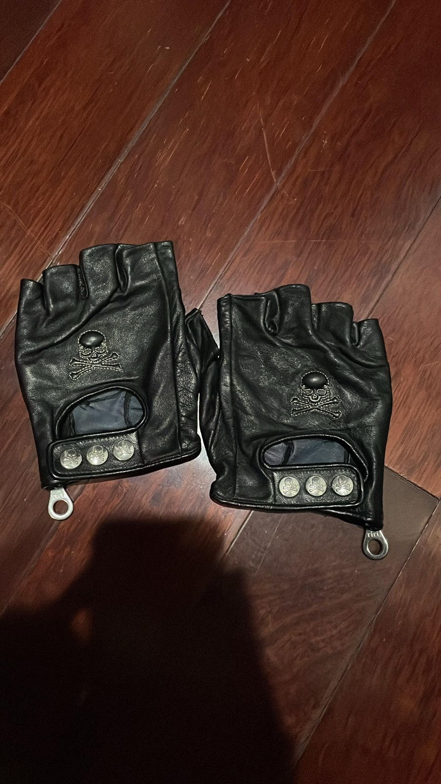 Mastermind Japan Mastermind Japan Studded Leather Gloves Fingerless OG Size ONE SIZE - 3 Thumbnail