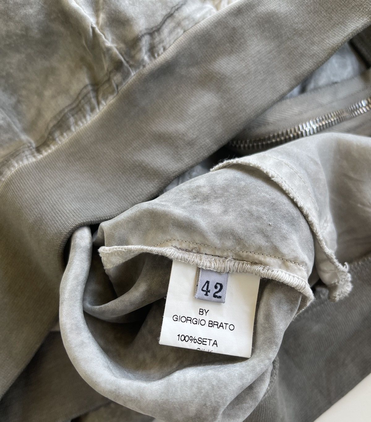 Giorgio Brato Giorgio Brato Silk Dirty Grey Jacket Size M / US 6-8 / IT 42-44 - 15 Thumbnail