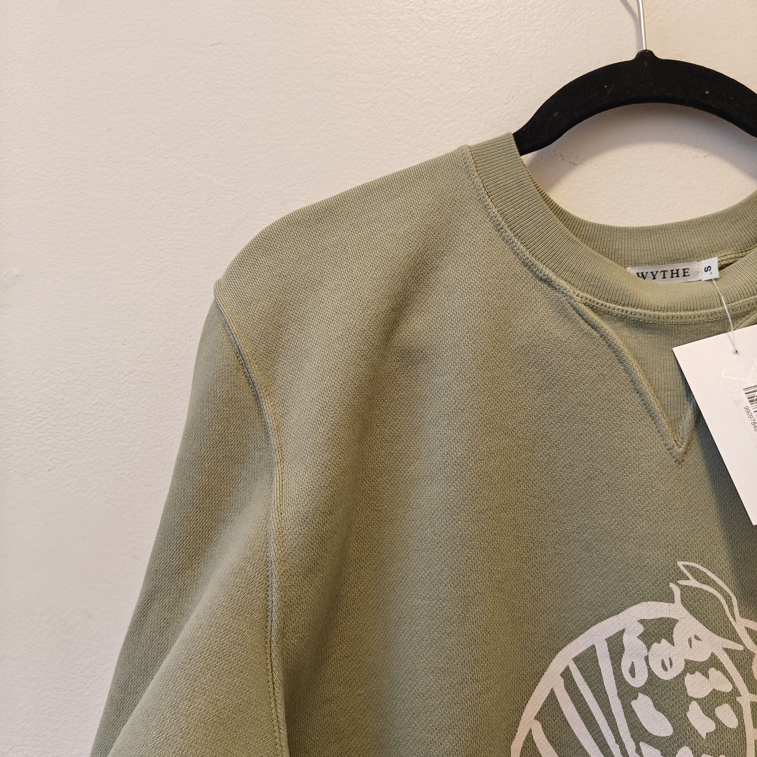 WYTHE NWT Armadillo print crewneck sweater $168 faded olive Size US S / EU 44-46 / 1 - 5 Thumbnail