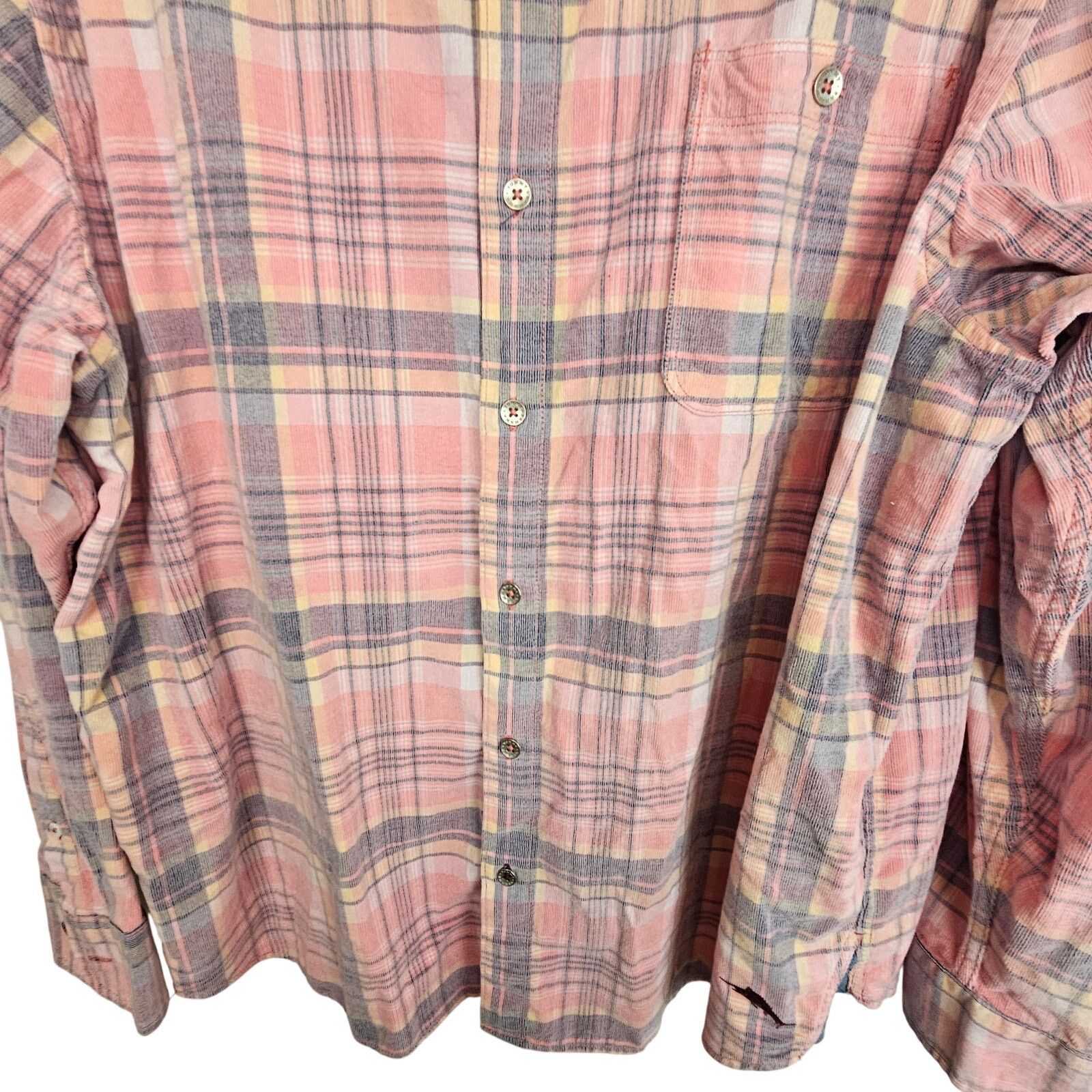 Tommy Bahama Tommy Bahama Mens Plaid Coastline Corduroy Button Shirt XXL Size US XXL / EU 58 / 5 - 3 Thumbnail