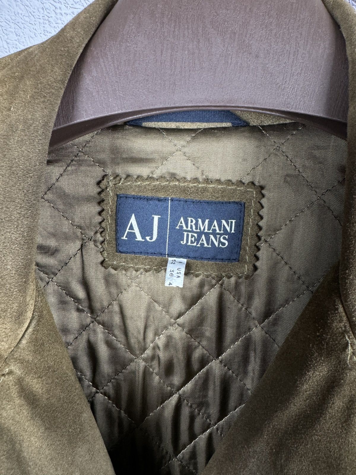 Armani Armani Jeans moto biker frontal pocket leather suede jacket Size US L / EU 52-54 / 3 - 7 Thumbnail