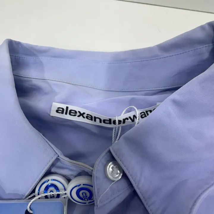 Alexander Wang Alexander Wang Long Sleeve Shirt with Crystal Cuffs - Size L / US 10 / IT 46 - 5 Thumbnail