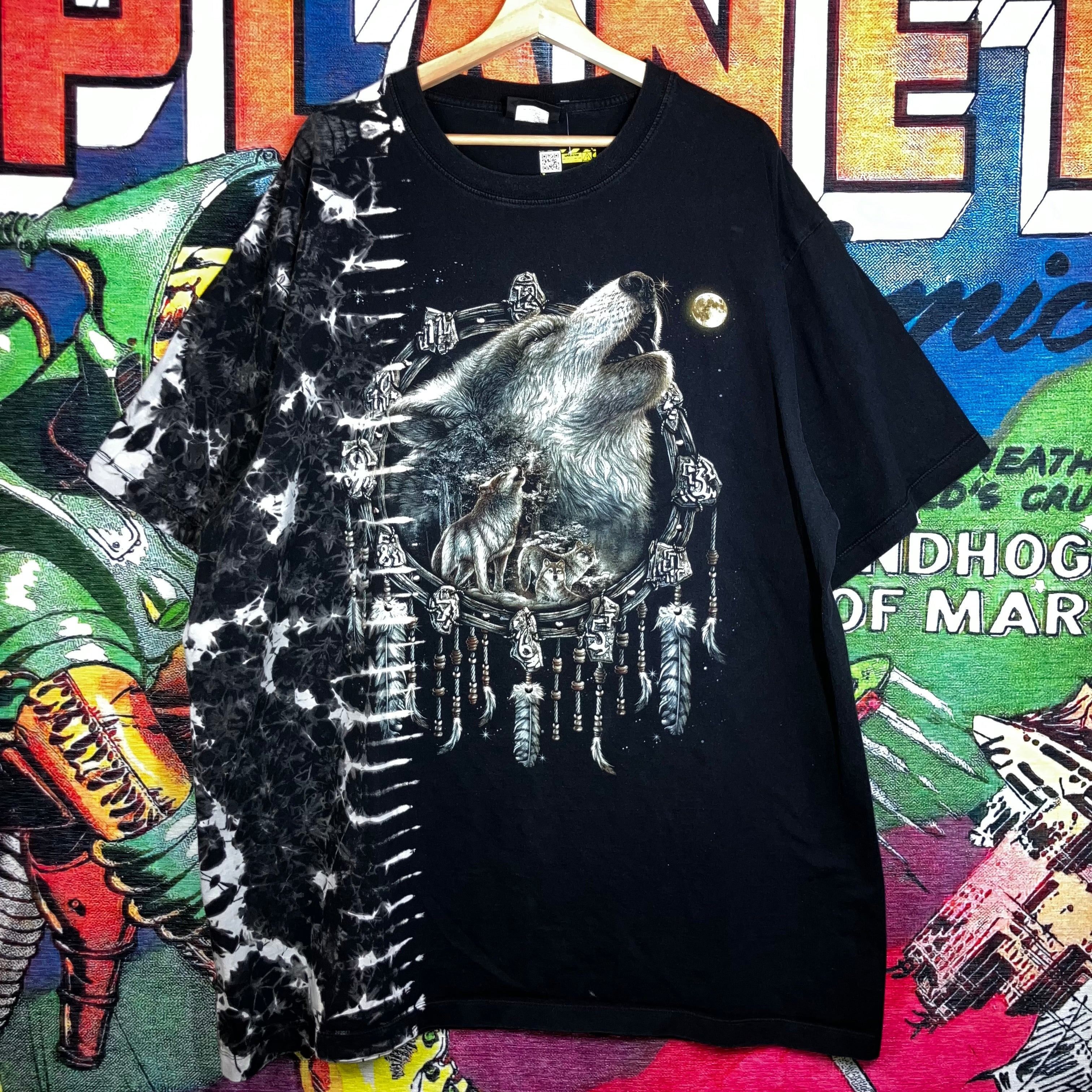 Vintage Y2K Jay’s Rock Wolf Nature Spirit Liquid Blue Style Tee Size Size US XXL / EU 58 / 5 - 1 Thumbnail