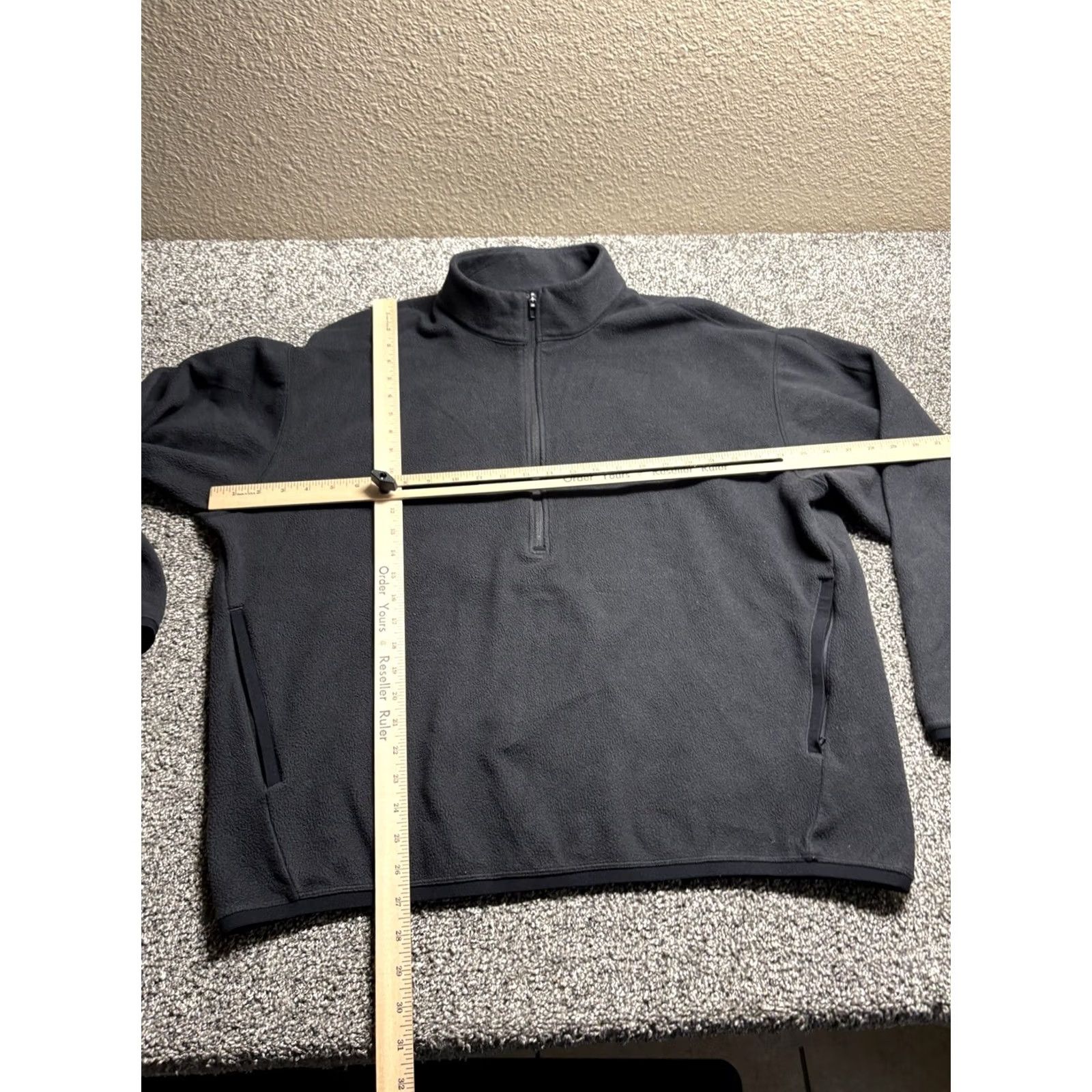 Lululemon Lululemon Sweatshirt Fleece Half Zip Mens XL Black Kangaroo Pocket LM3DTCS Size US XL / EU 56 / 4 - 4 Thumbnail