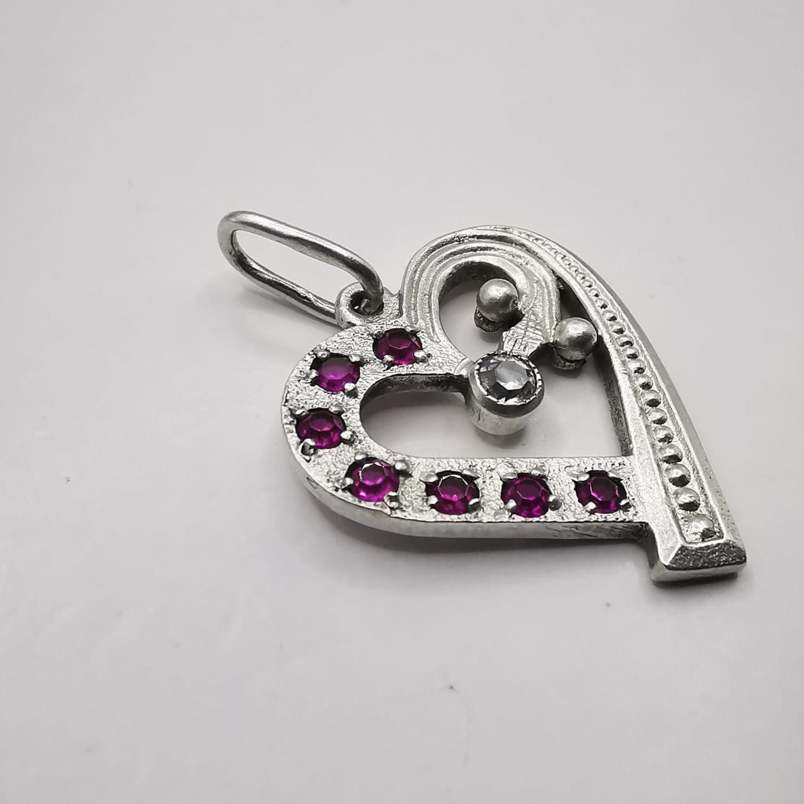 Vintage Vintage Elegant Pendant 925 silver Cetrin Ruby 3.06 g Size ONE SIZE - 8 Thumbnail