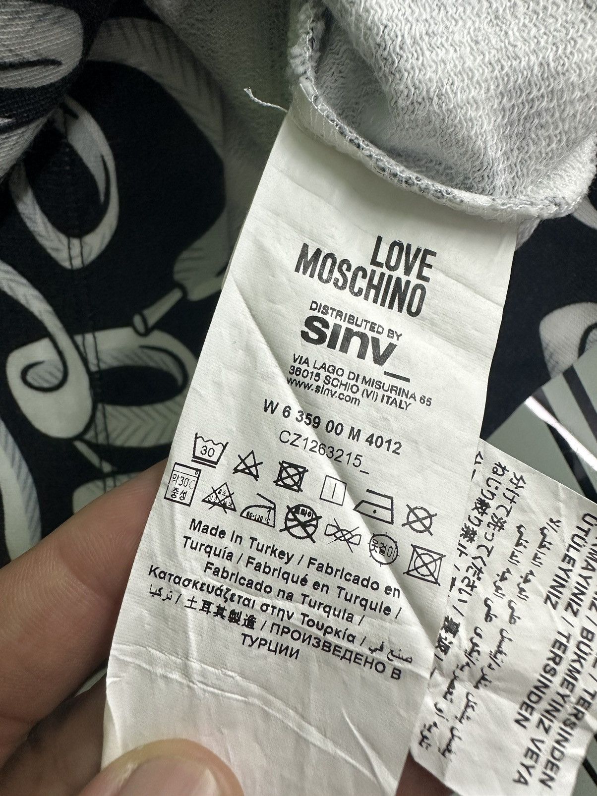 Love Moschino × Moschino Love Moschino All Over Print Sweatshirt UNISEX Size M / US 6-8 / IT 42-44 - 8 Thumbnail