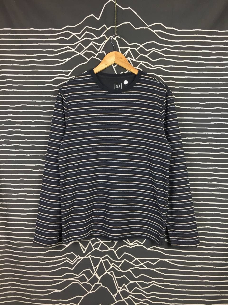Gap GAP Crewneck Striped Essential Longsleeve Tee Size US M / EU 48-50 / 2 - 1 Thumbnail