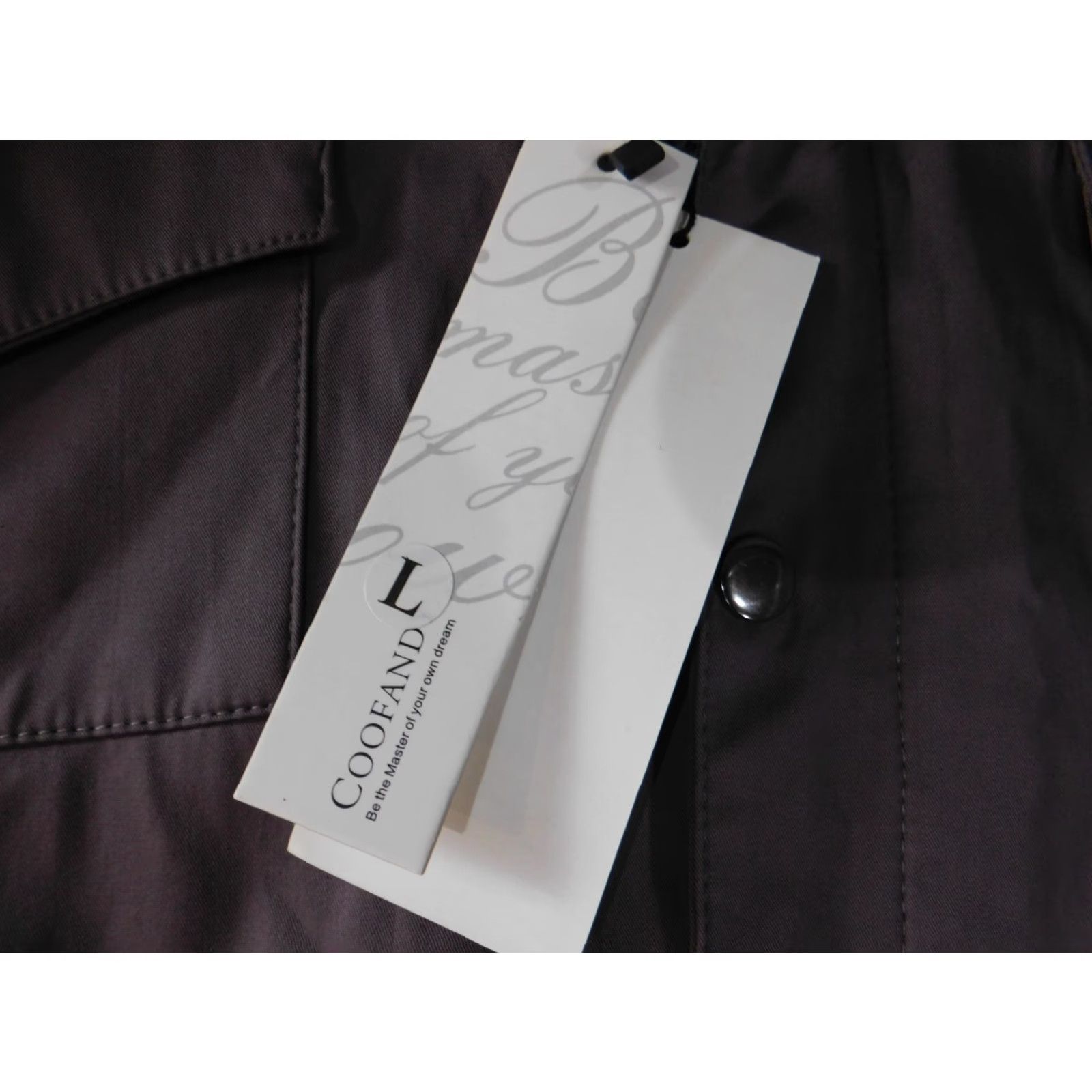 Vintage Coofandy Jacket Large Mens purple snap trench coat casual classic Size US L / EU 52-54 / 3 - 5 Thumbnail
