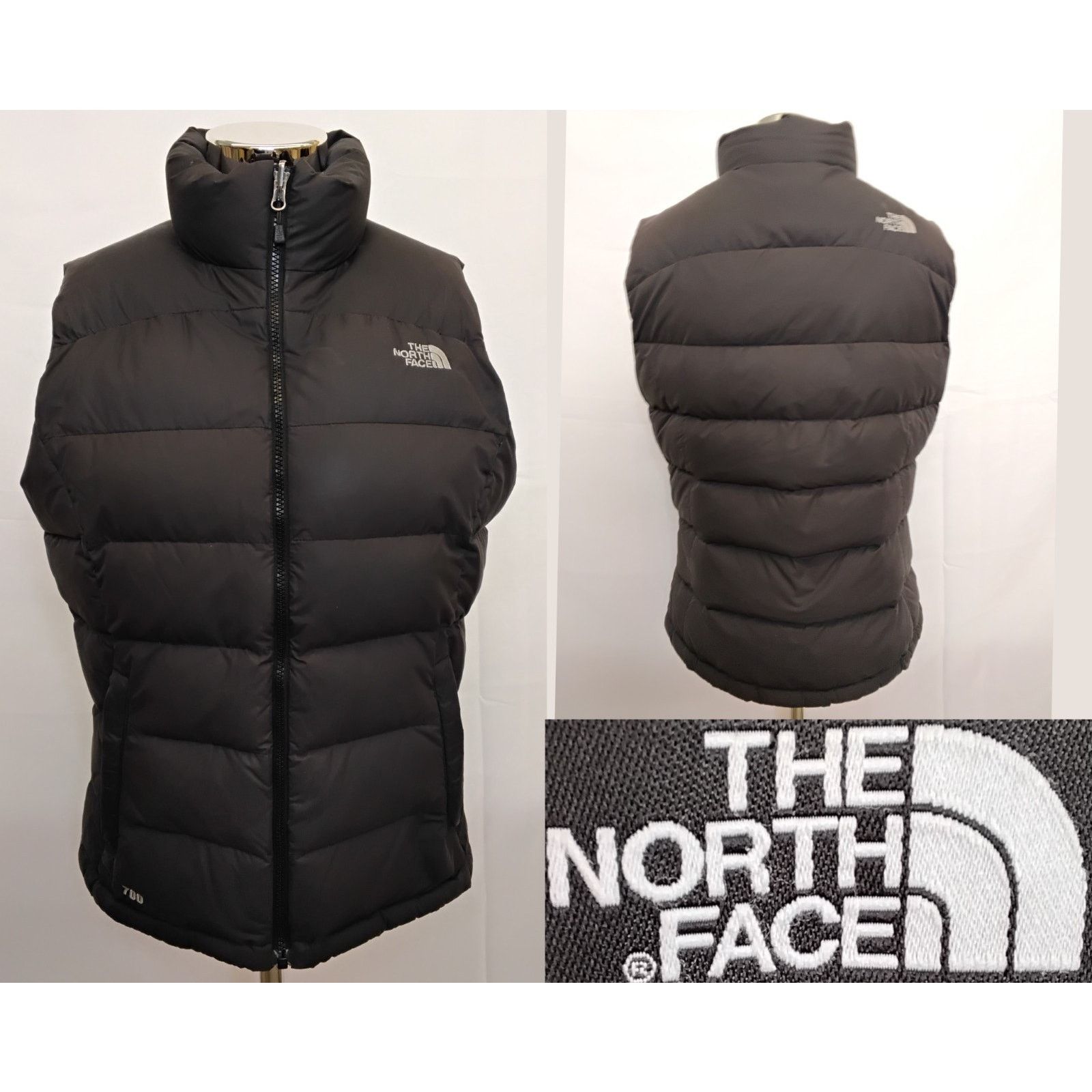 The North Face The North Face 700 Fill Down Vest Women's Medium Black Puffy Size M / US 6-8 / IT 42-44 - 1 Thumbnail
