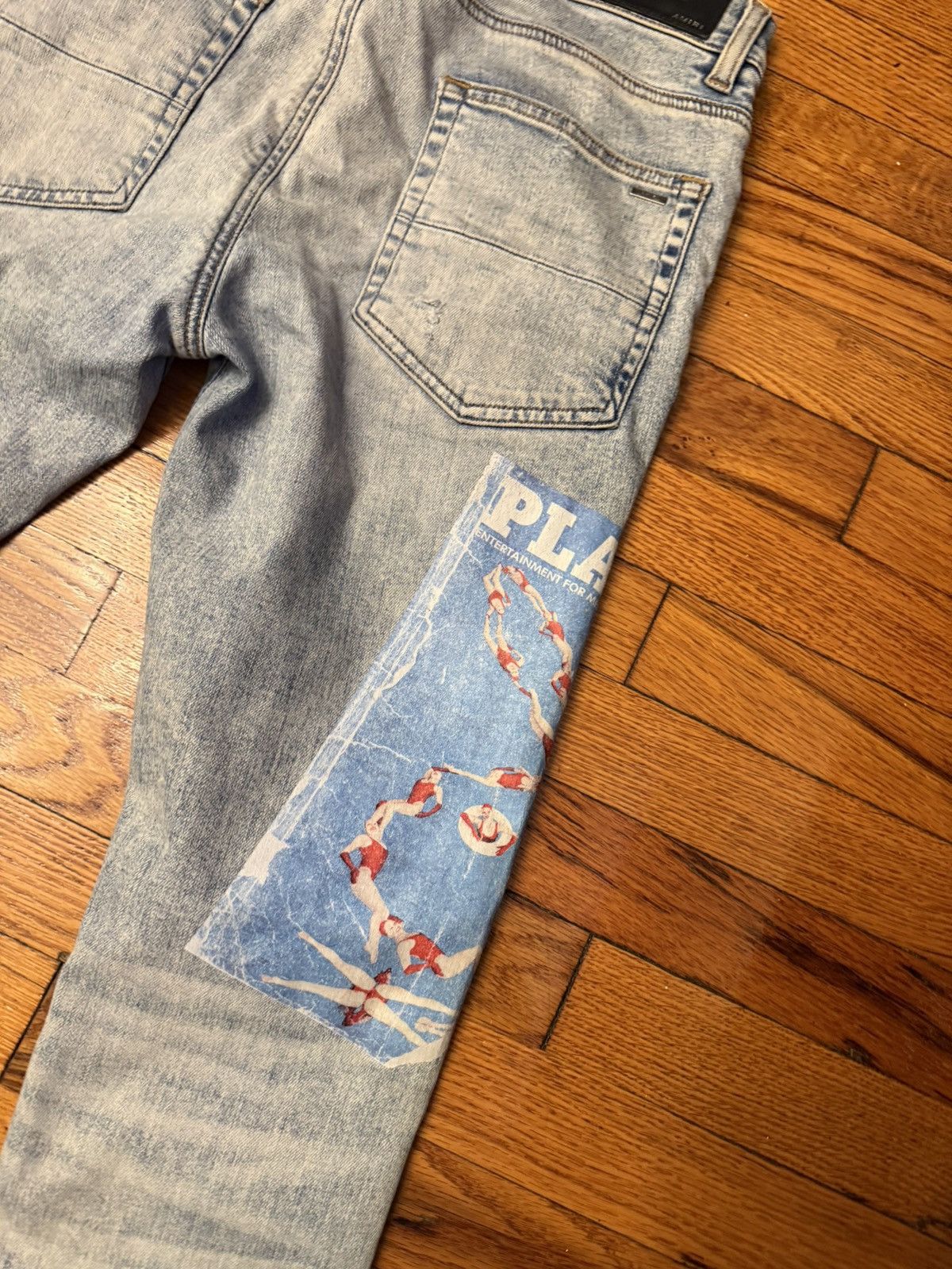 Amiri Amiri Playboi Blue Mx1 Jeans Size 31 Size US 31 - 9 Thumbnail