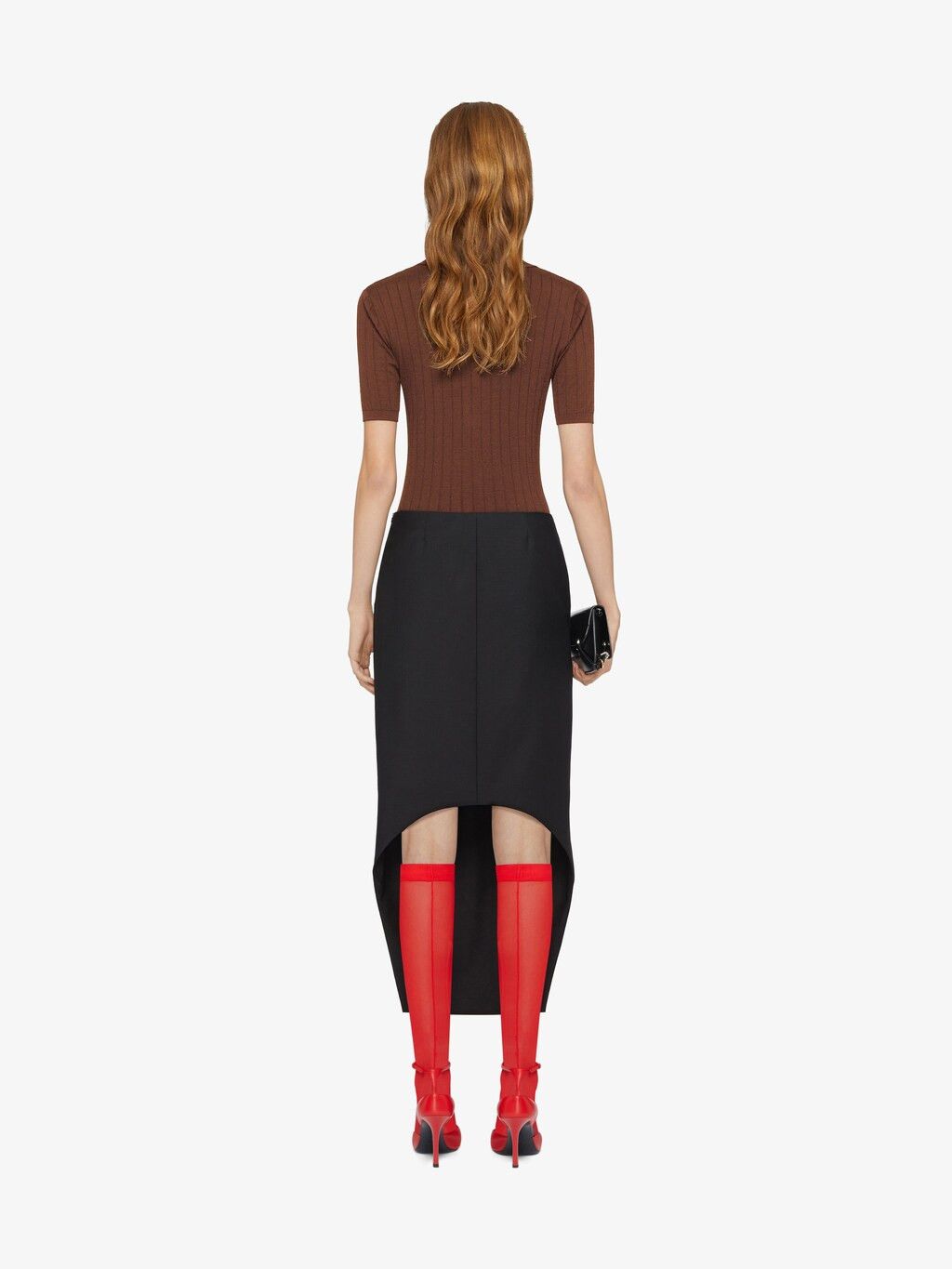 Givenchy o1srvl11e0125 Polo Sweater In Wool in Moka Brown Size L / US 10 / IT 46 - 4 Thumbnail