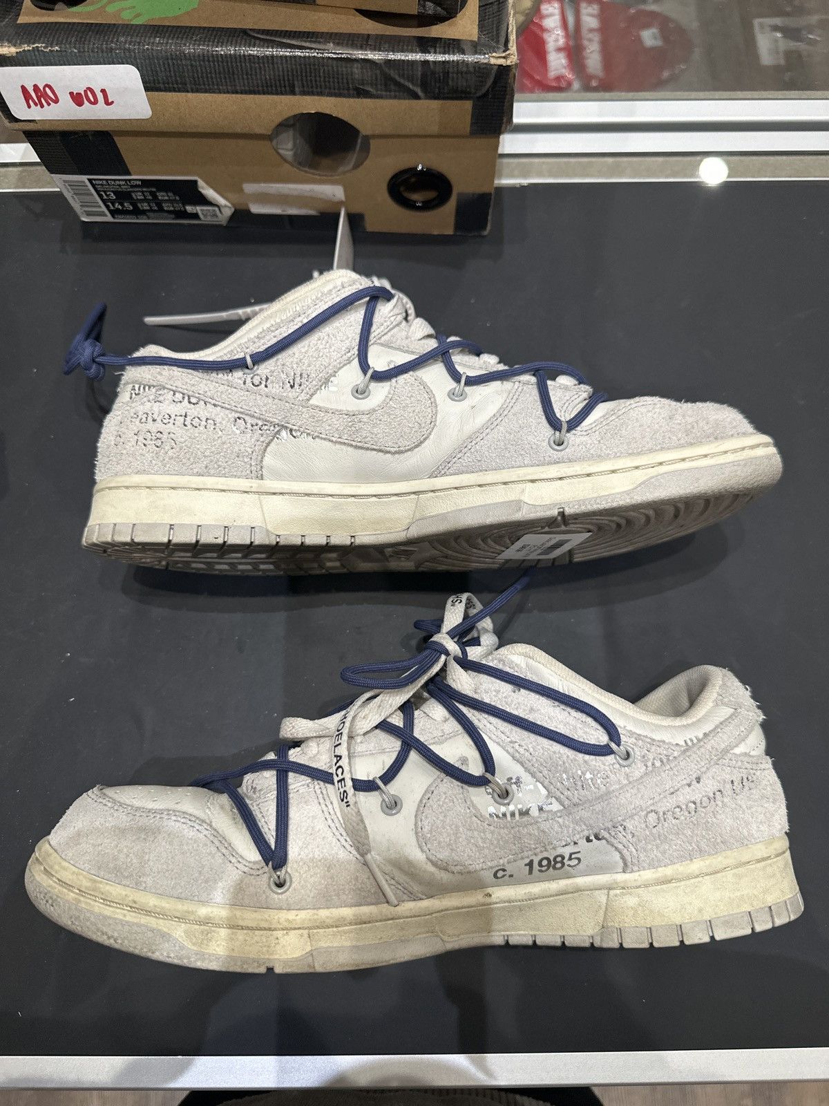 Nike × Off-White Nike Off-White Dunk Low Lot 18 Size US 11 / EU 44 - 2 Thumbnail