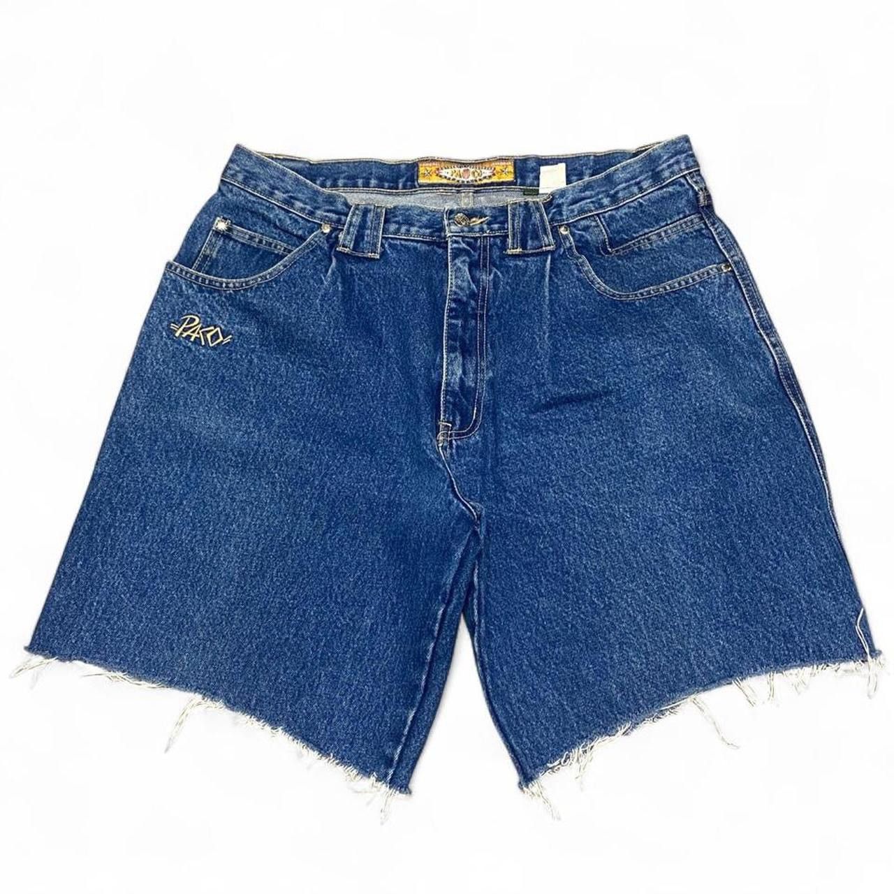 Other Vintage 90s Paco dark wash denim shorts Size US 36 / EU 52 - 2 Thumbnail