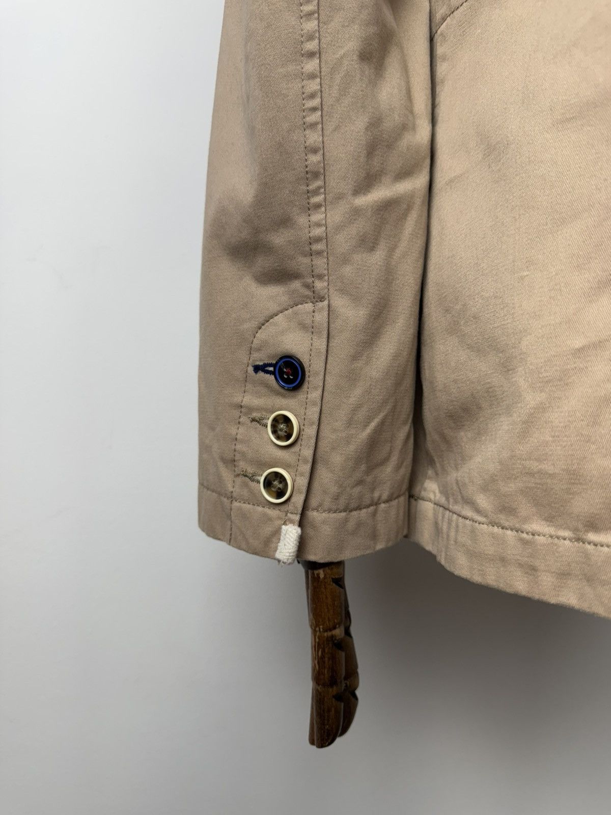 Sawyer of Napa Sawyers + Hendricks London Men's Beige Button Casual Jacket Size US XL / EU 56 / 4 - 7 Thumbnail