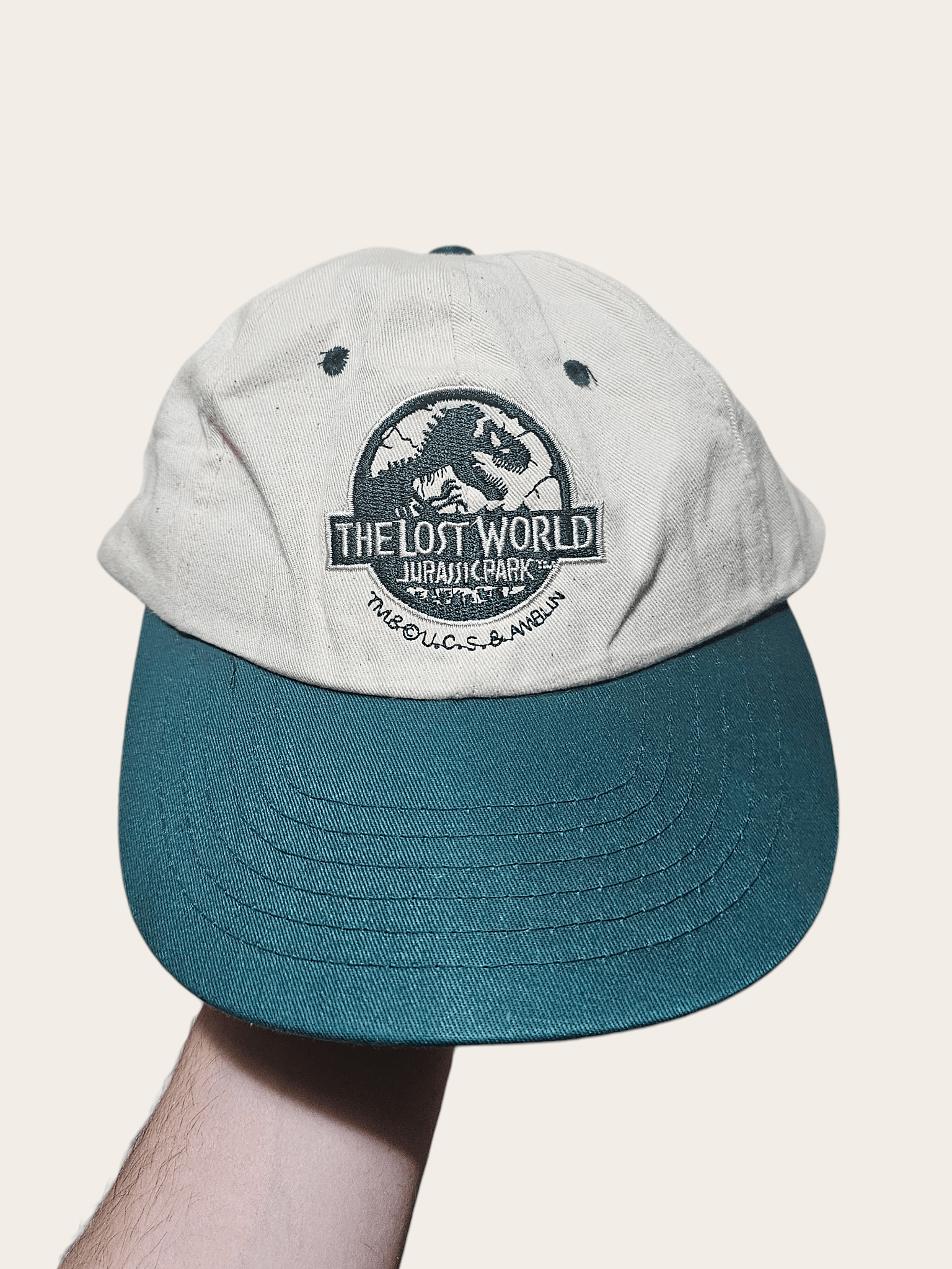 Vintage Jurassic Park The Lost World 90's Hat Size ONE SIZE - 2 Thumbnail
