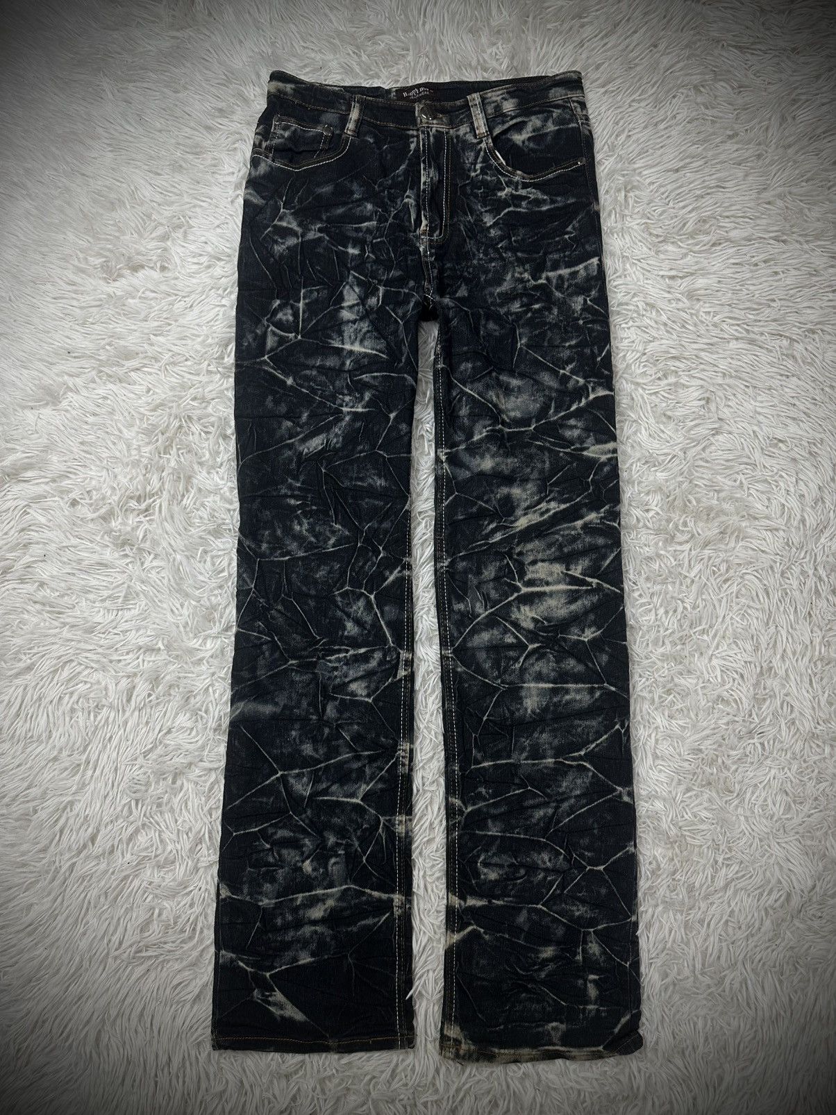 Tornado Mart rare 00s tornado mart style tribal glitter flare denim jeans Size US 32 / EU 48 - 7 Thumbnail
