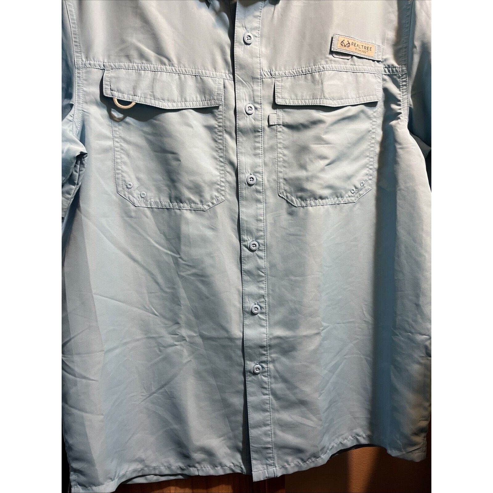 Realtree RealTree Shirt M Blue Vented Fishing Hiking Outdoors Mens SS Size US M / EU 48-50 / 2 - 6 Thumbnail