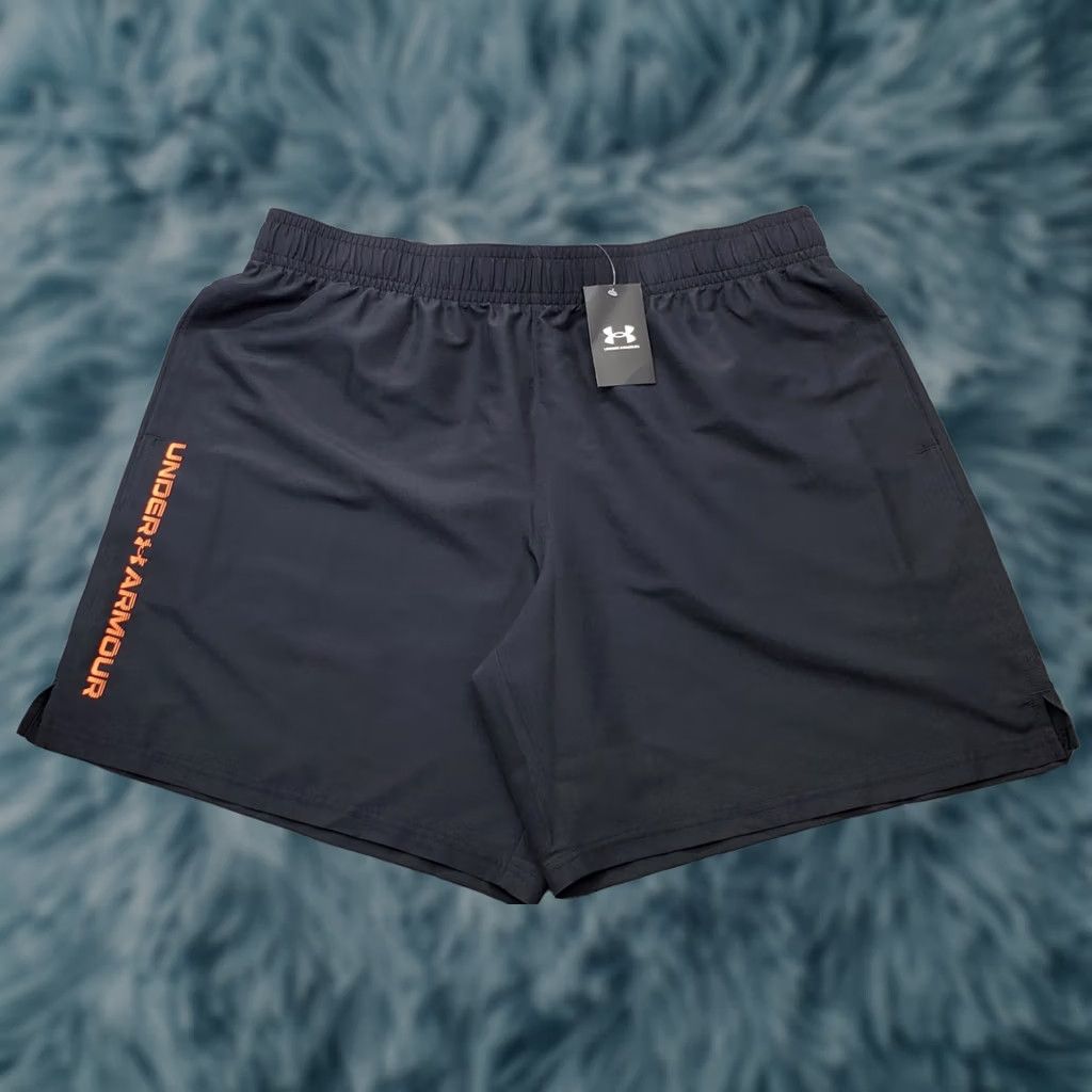 Under Armour Under Armour Tech Woven Shorts Men 2XL Black Slit Elastic Waist Pull On Size US 39 - 1 Thumbnail
