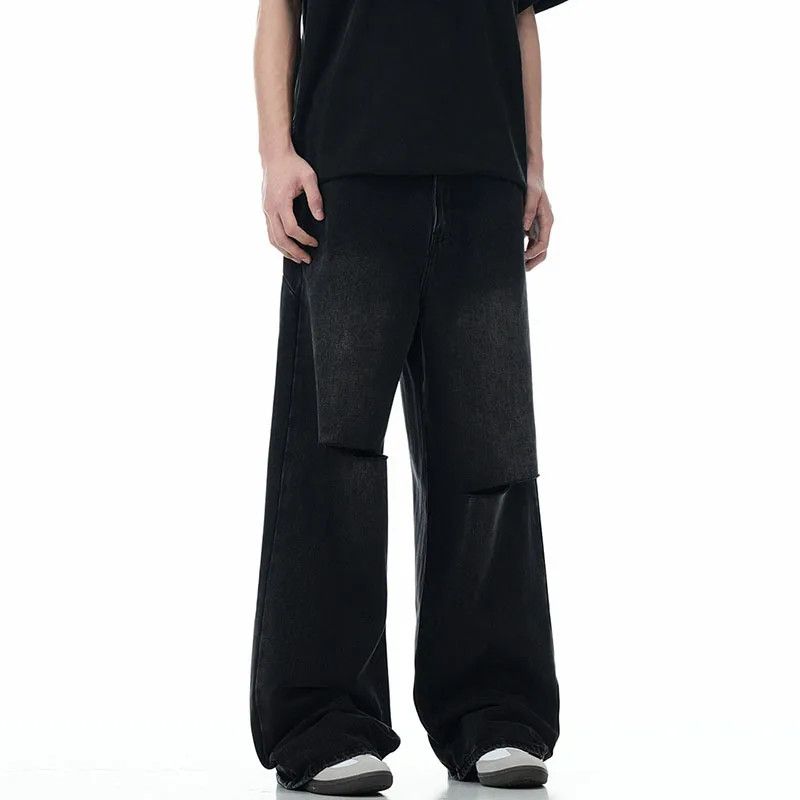 Jean × Vintage Y2k Hole Denim Size US 32 / EU 48 - 3 Thumbnail